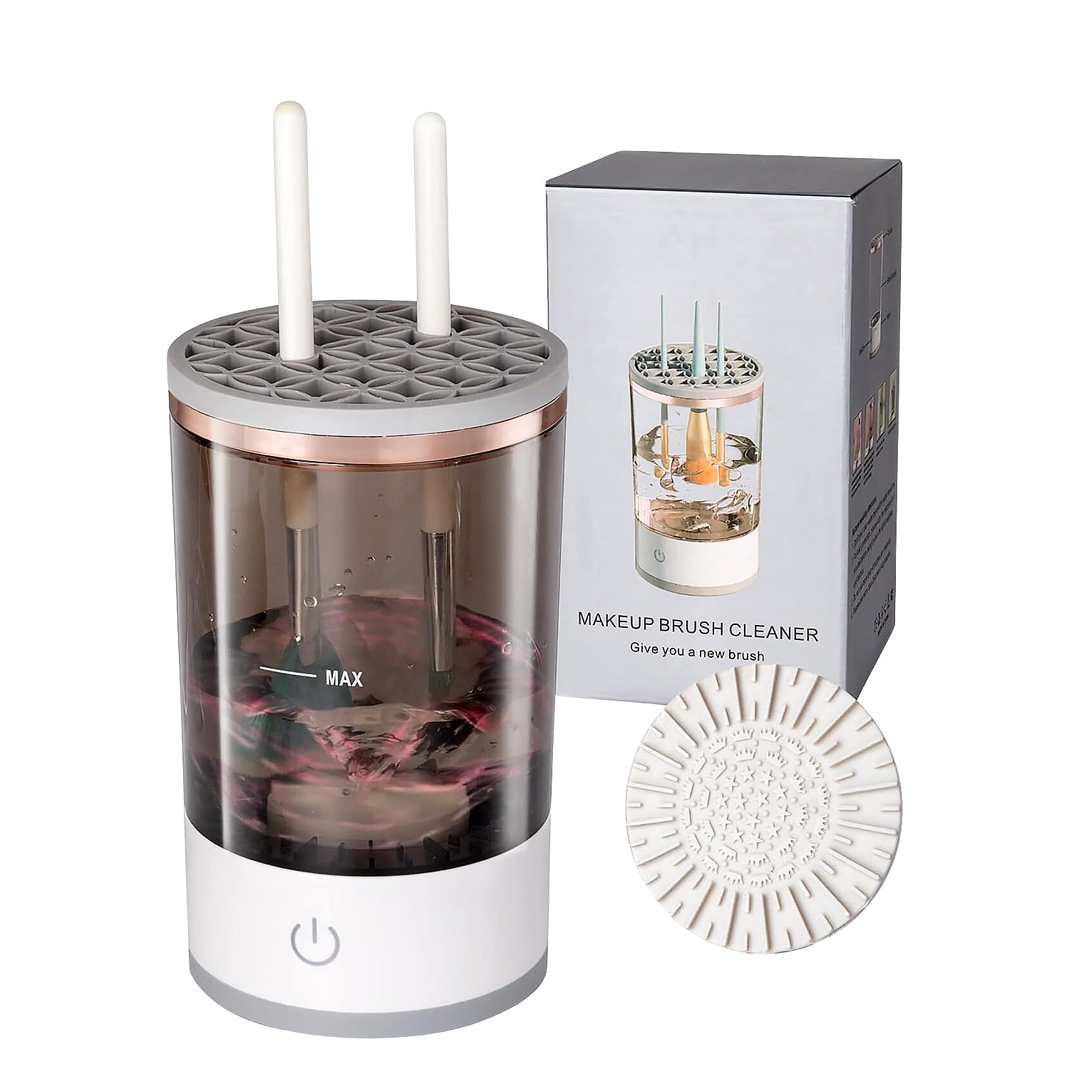 Automatic Makeup Brush Cleaner – Fast Electric Washer & Organizer Tool