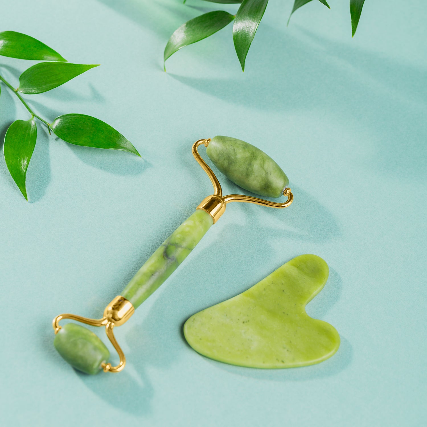 Gua Sha & Jade Roller – Face Shaping Massage Set