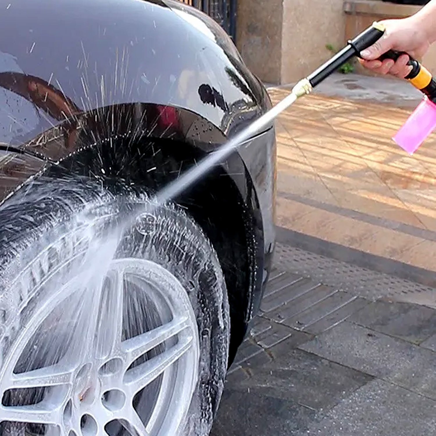 Multi-Mode Water Spray Gun, Brass Nozzle for Car Washing & Garden Watering