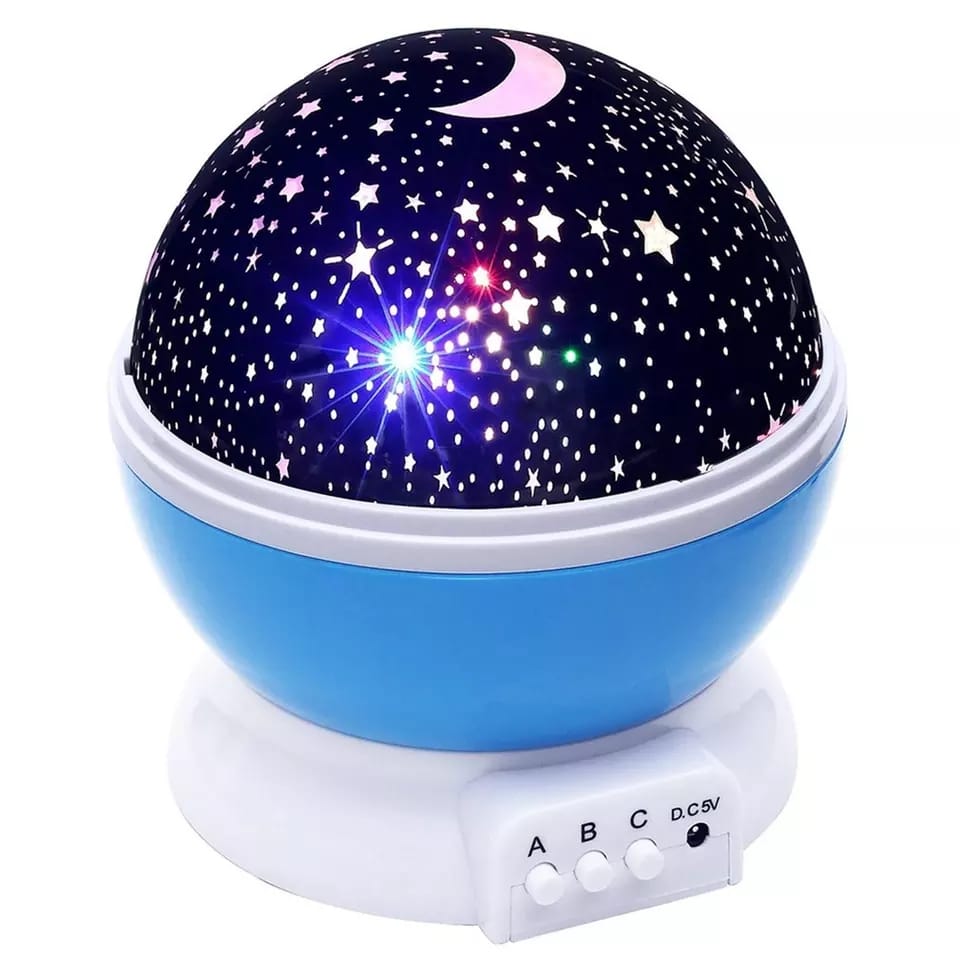 Colour Changing Star Projector Lamp, Rotating Night Light