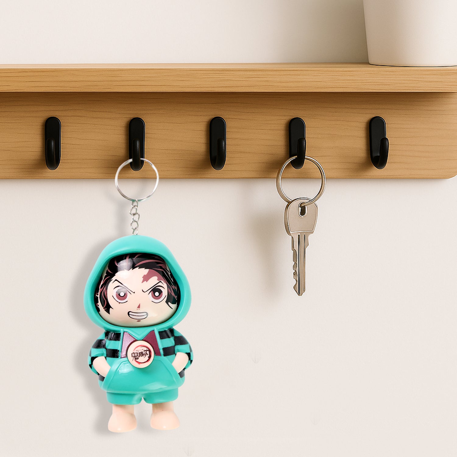 Cartoon Character Action Figure Keychain – Cute Mix Design