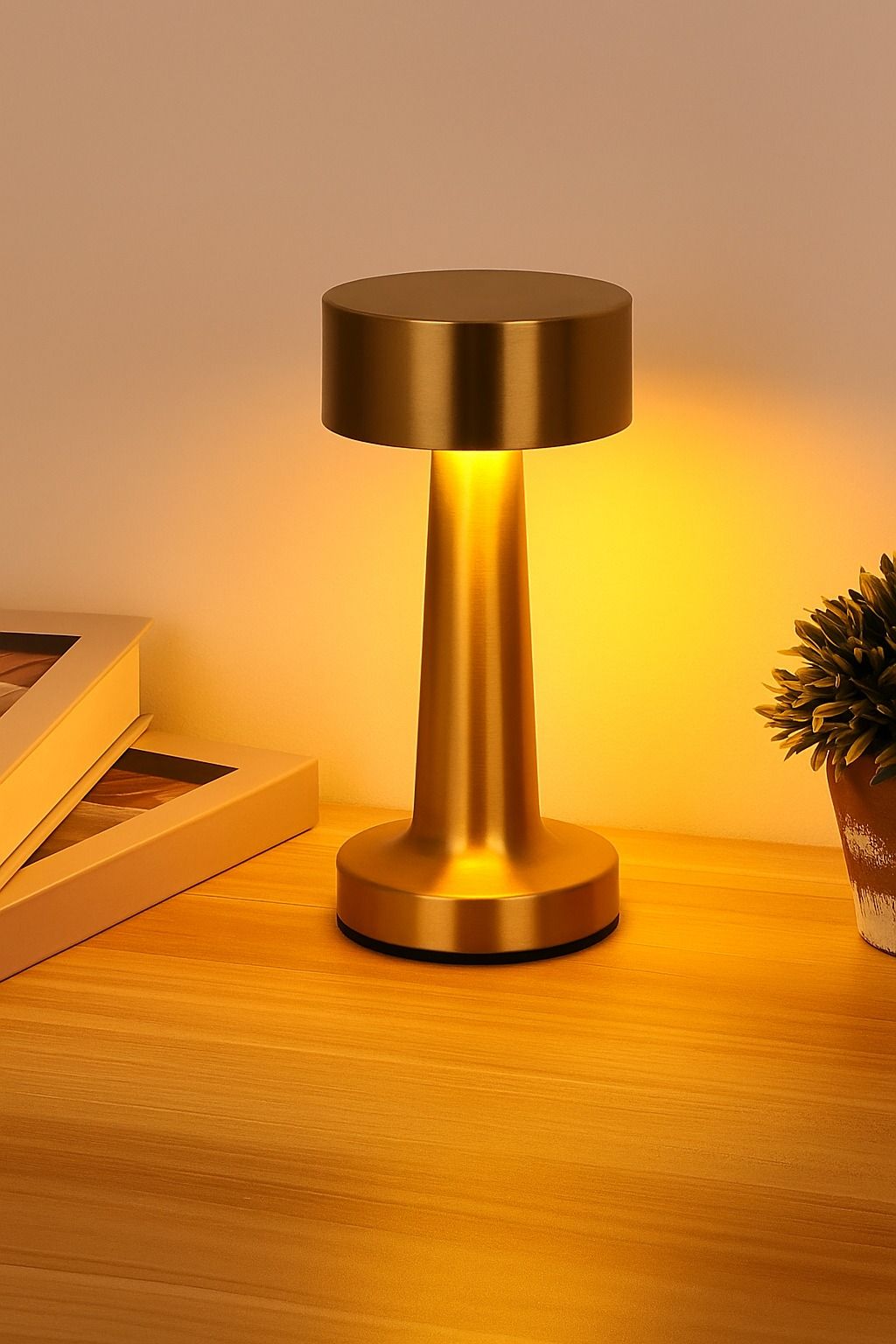 Modern Touch LED Desk Lamp – Cordless, 3 Color Light, Dimmable & Eye-Friendly