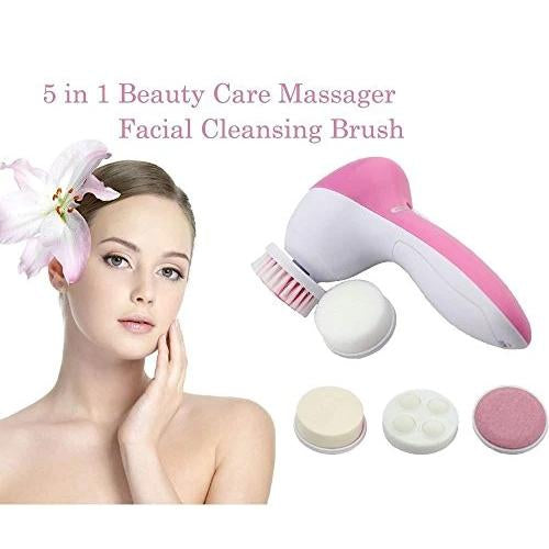 Multifunctional 5-in-1 Facial & Body Massager (Pink)