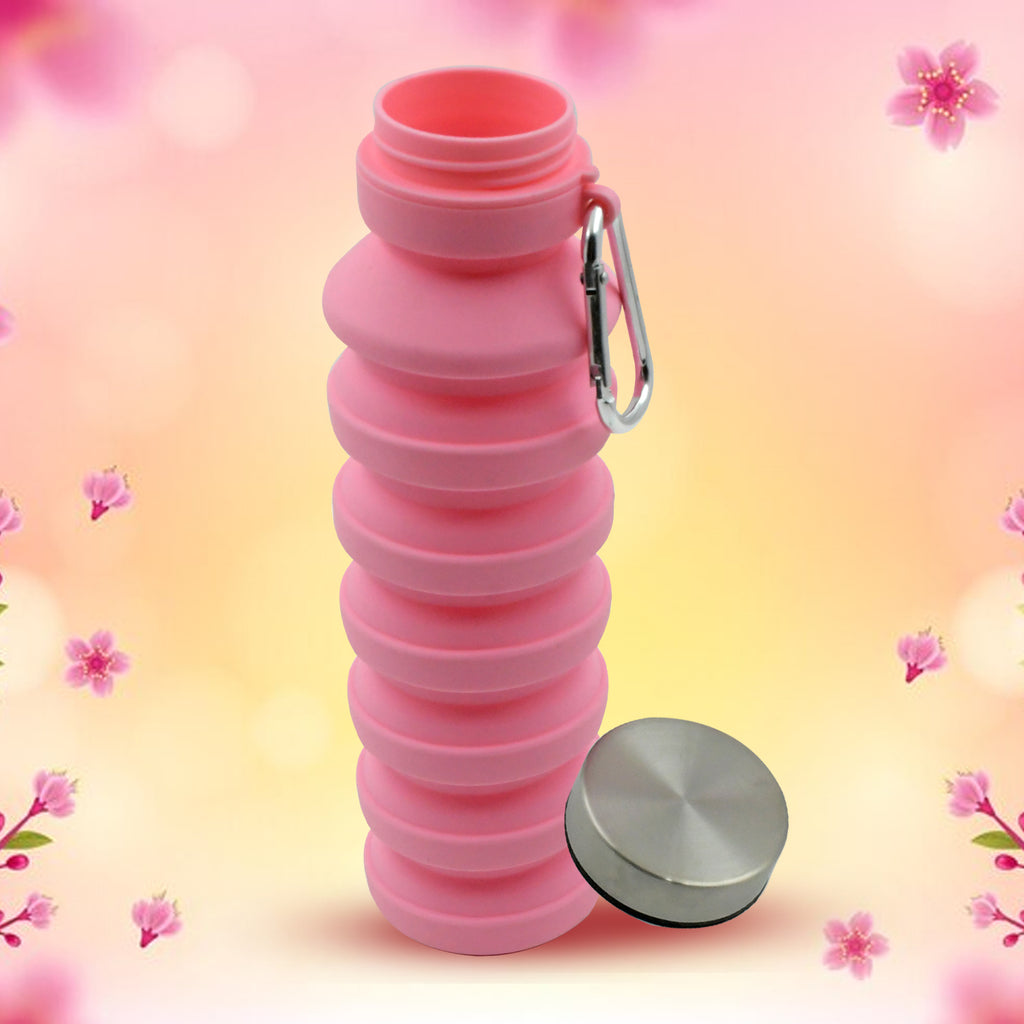 Foldable Silicone Water Bottle Leak Proof for for Outdoor Use