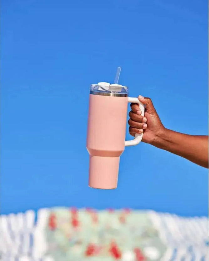 Peach Extra Large Insulated Travel Mug (1200ml - 1 Pc)