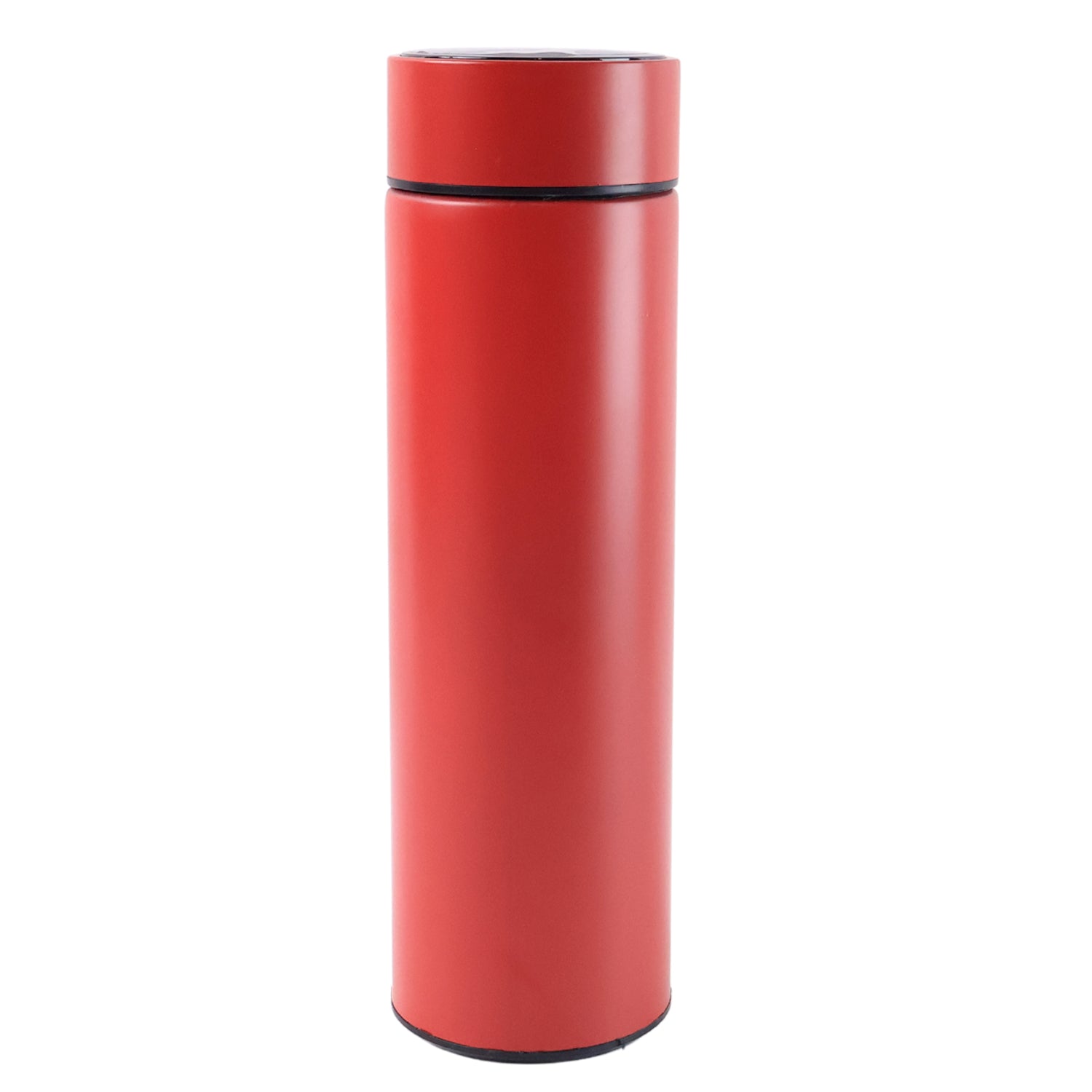 Red Smart Flask with Temperature Display – Leak-Proof, Vacuum Insulated Water Bottle (500ml)