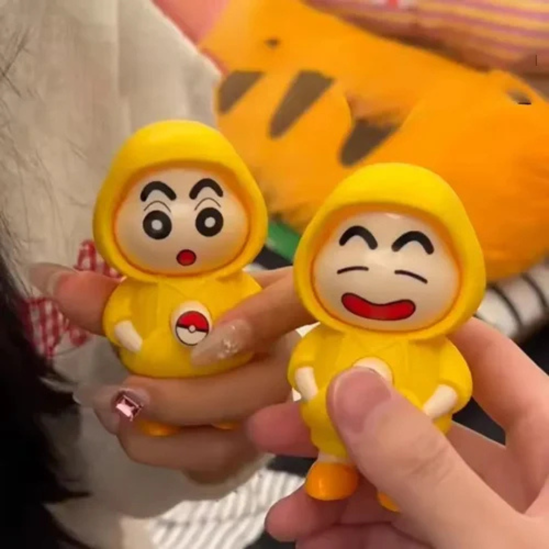 Cartoon Character Action Figure Keychain – Cute Mix Design