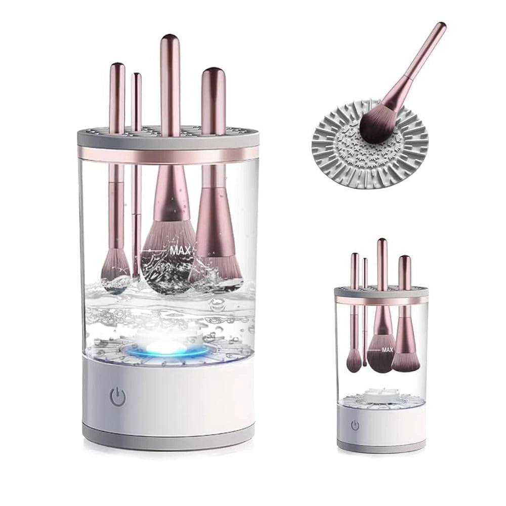 Automatic Makeup Brush Cleaner – Fast Electric Washer & Organizer Tool