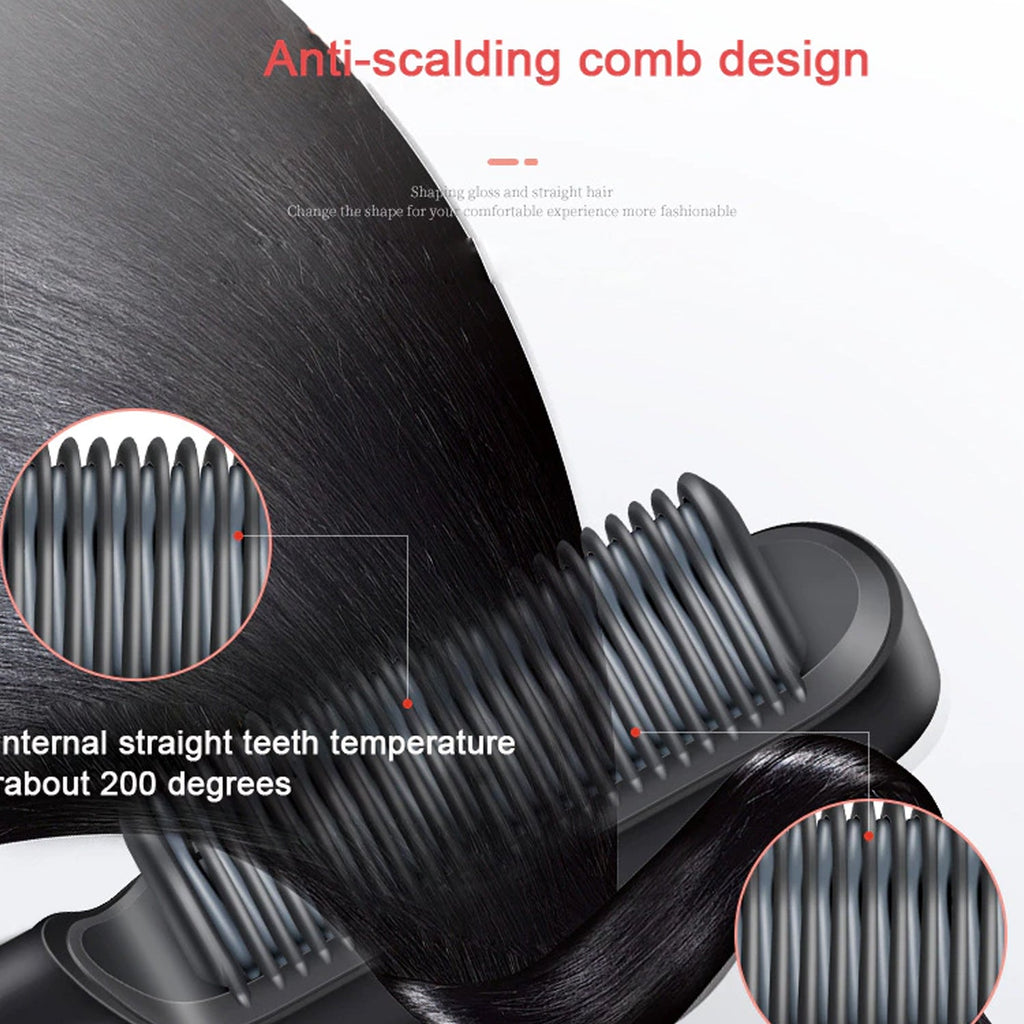 Hair Straightener with Scalp Massage, 2 in 1 Styling Tool & Hair Care Accessory