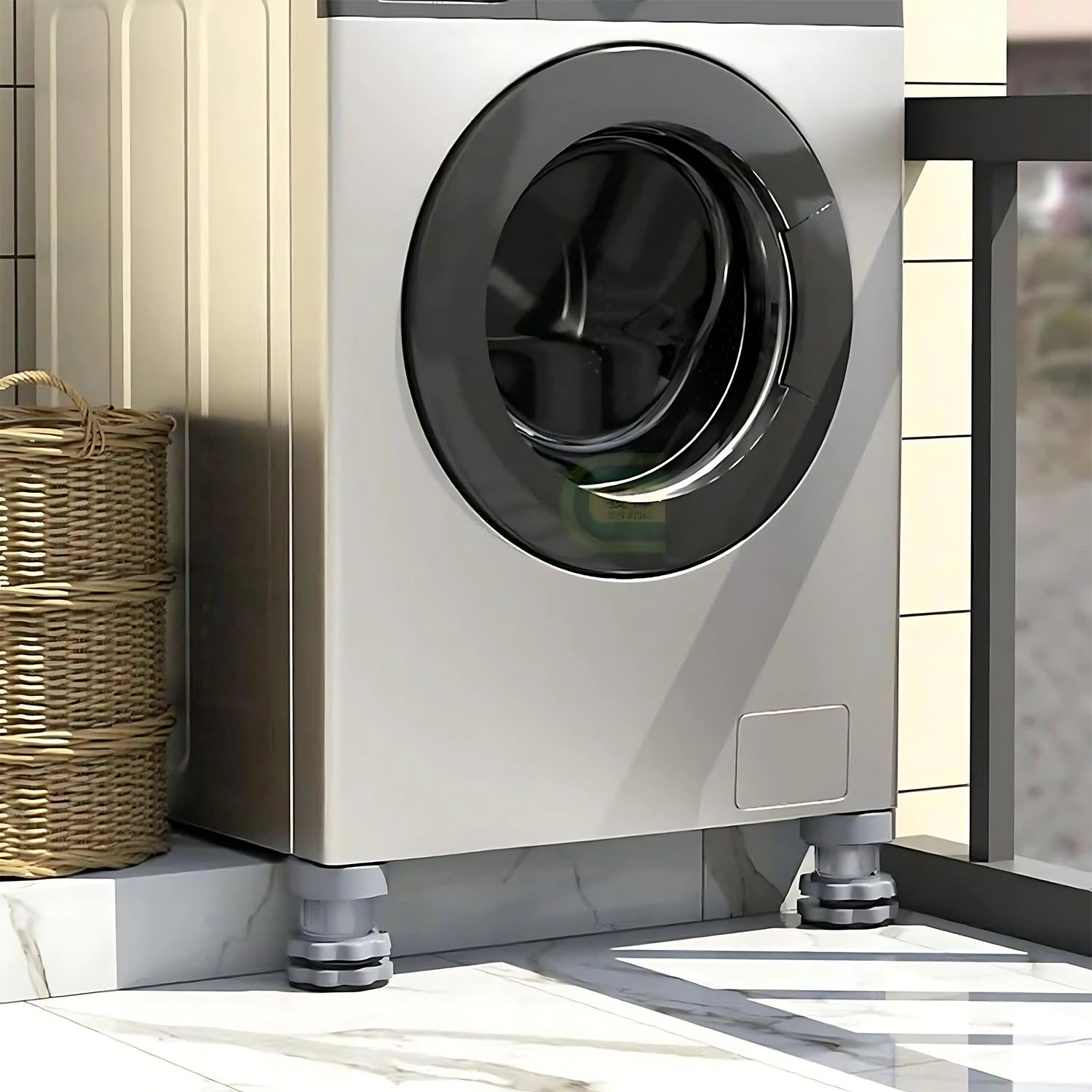 Anti-Vibration Pads for Washing Machine & Fridge, Adjustable Base Stabilizers