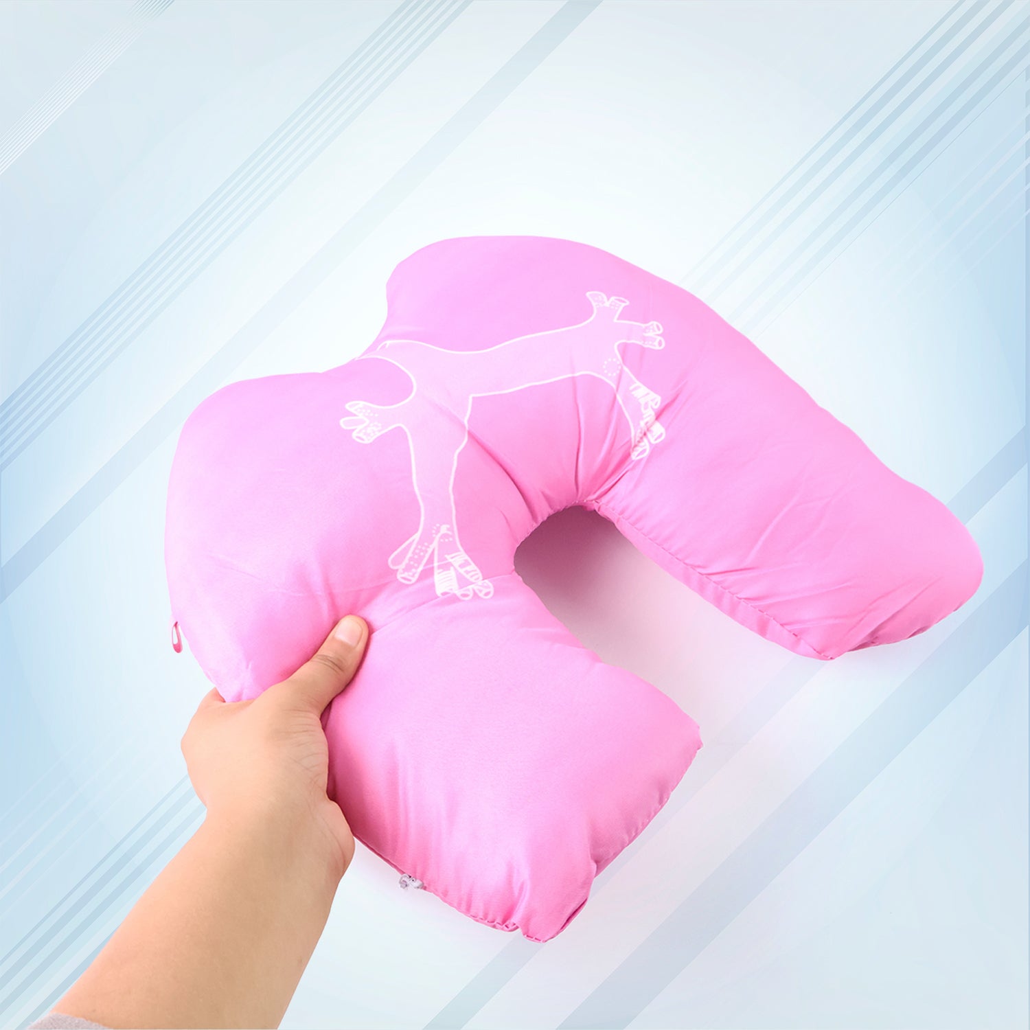 U-Shape Travel Neck Pillow – Ideal for Flights & Cars