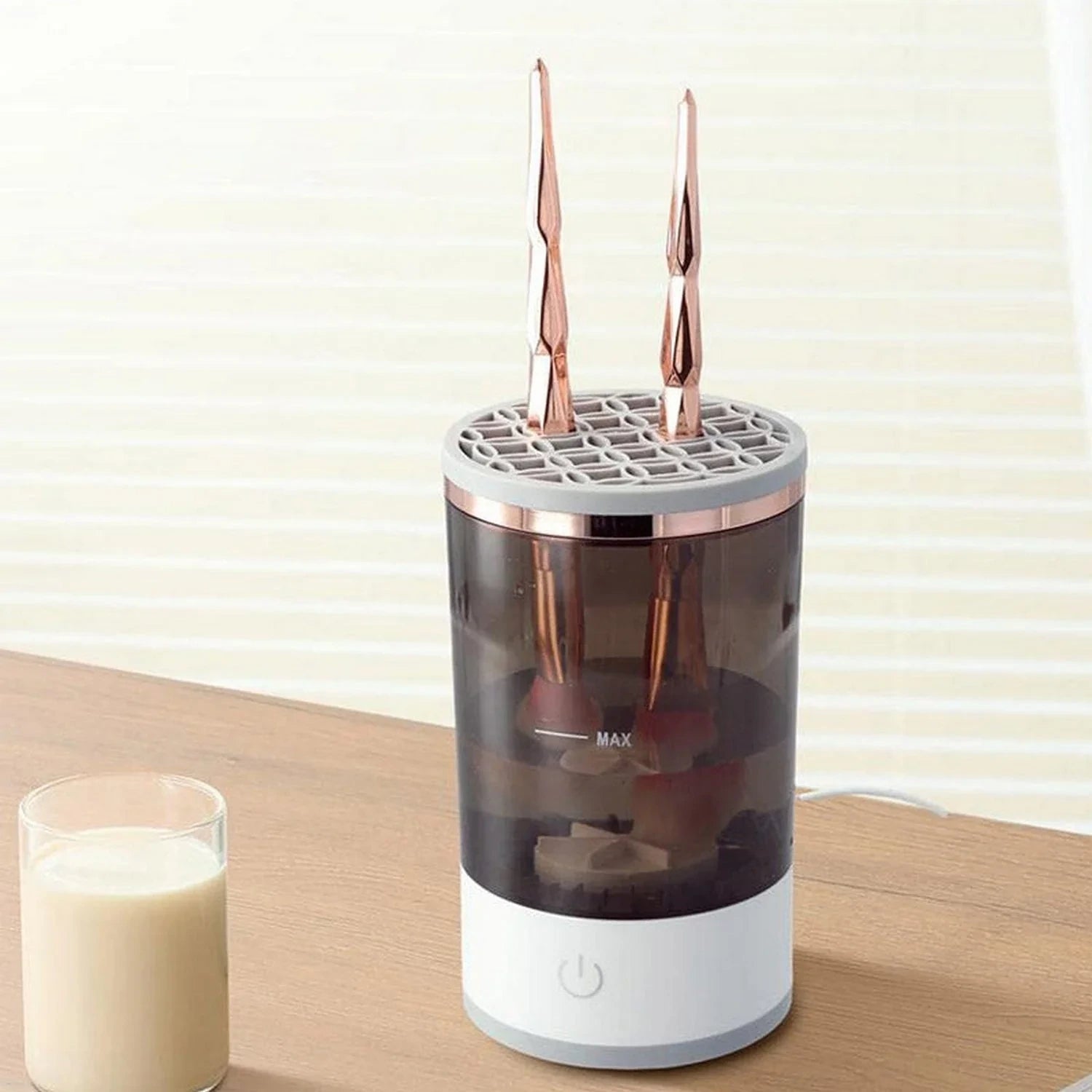 Automatic Makeup Brush Cleaner – Fast Electric Washer & Organizer Tool