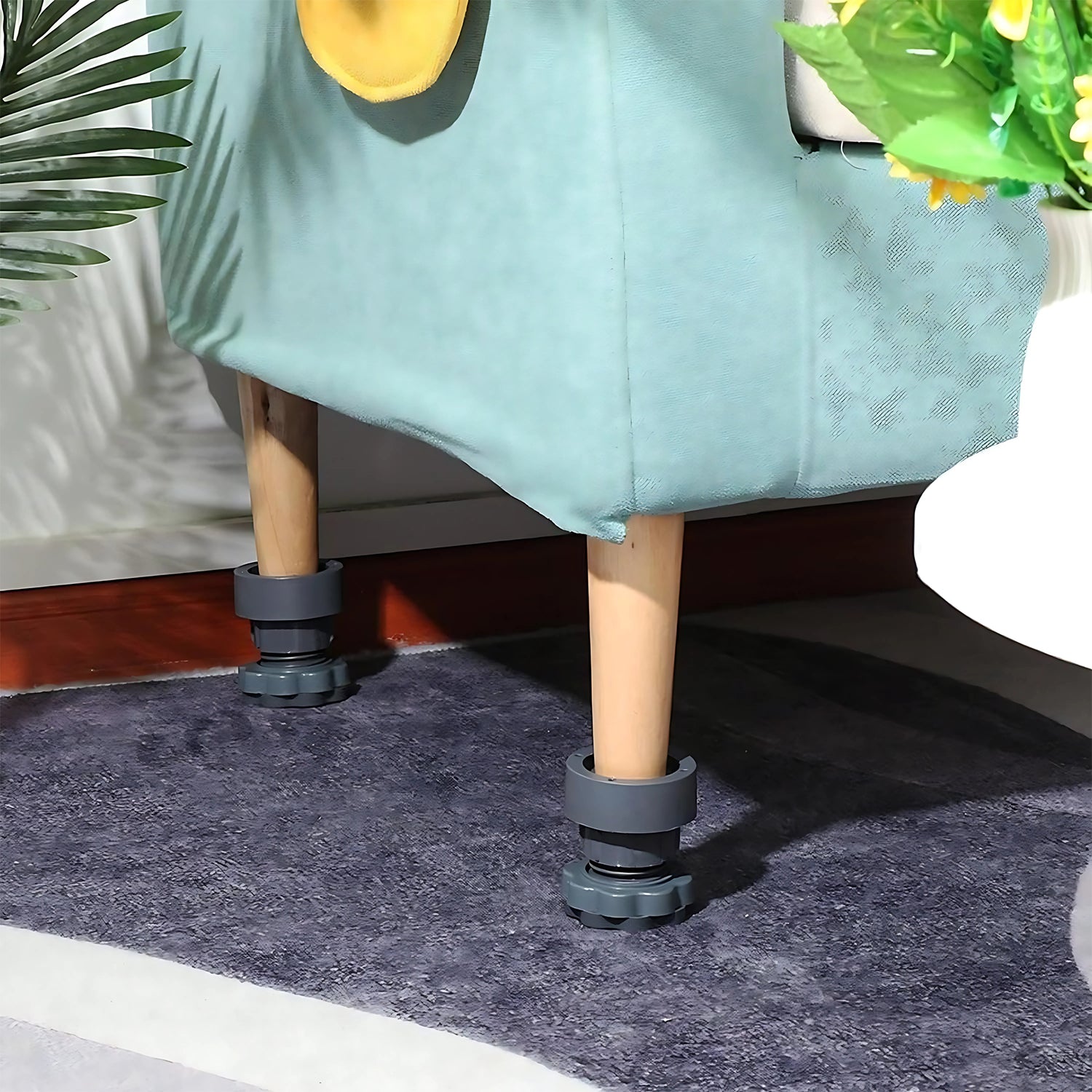 Anti-Vibration Pads for Washing Machine & Fridge, Adjustable Base Stabilizers