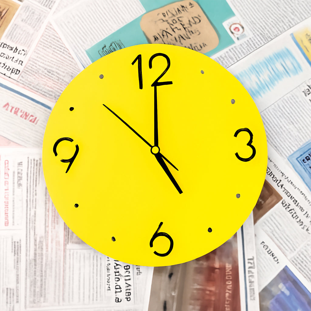 Modern Round Silent Wall Clock – Stylish Non‑Ticking For Home and Office