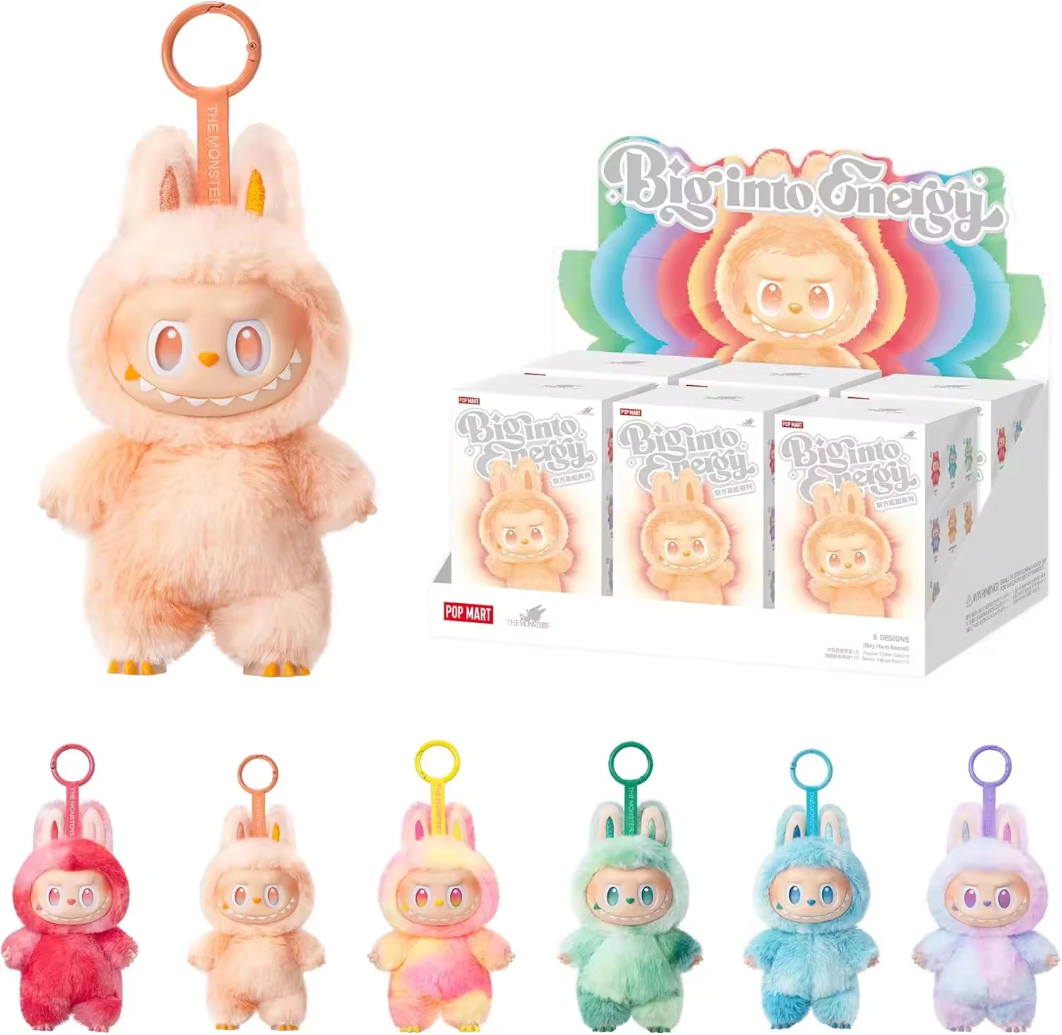 Authentic Labubu Blind Box Mystery Macaron Edition Vinyl Plush Keychain