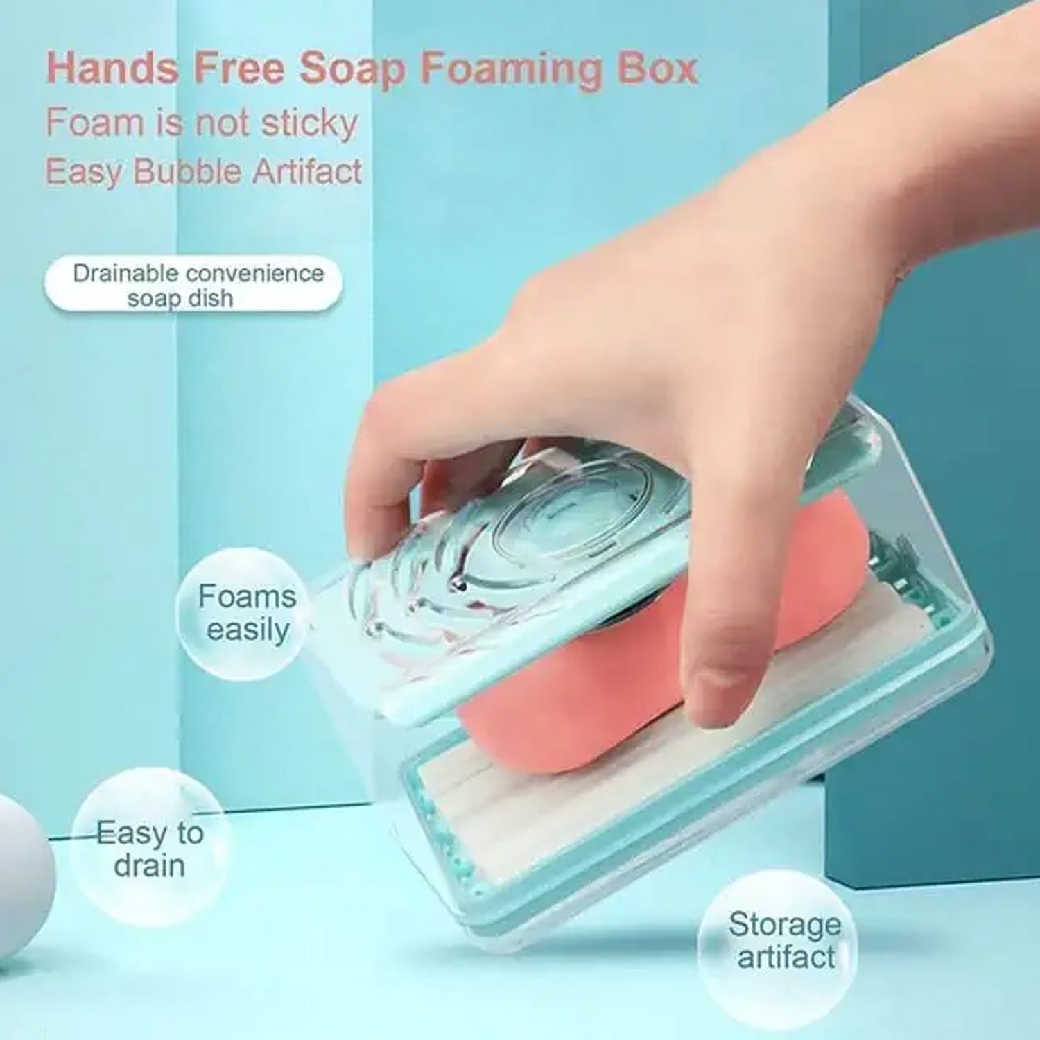 2-in-1 Soap Dish Dispenser – Portable with Drain Holes