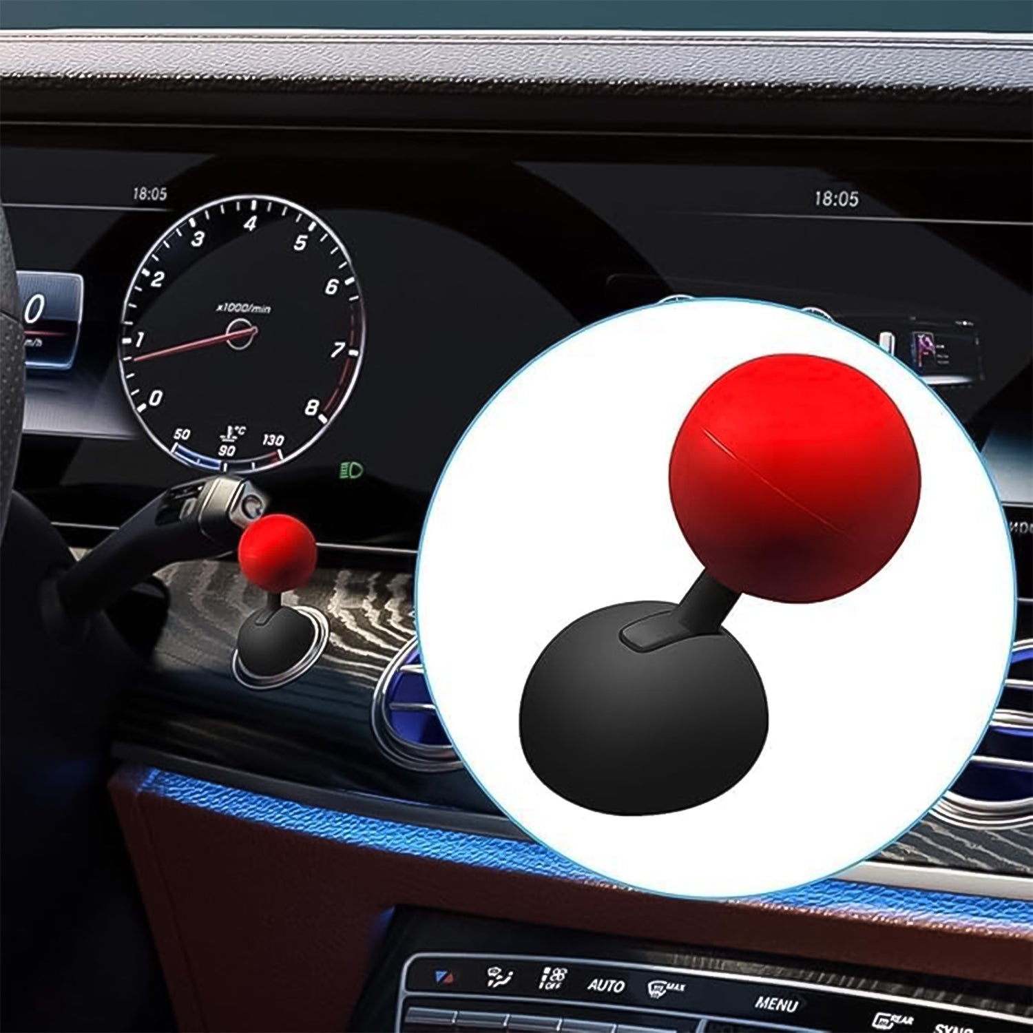 Ball Design Car Push Start Button Cover, Decorative Ignition Rocker Cap