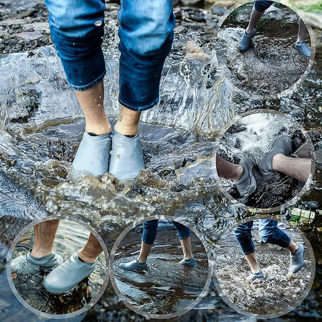 Reusable Waterproof Shoe Covers Silicone Non Slip for Rain