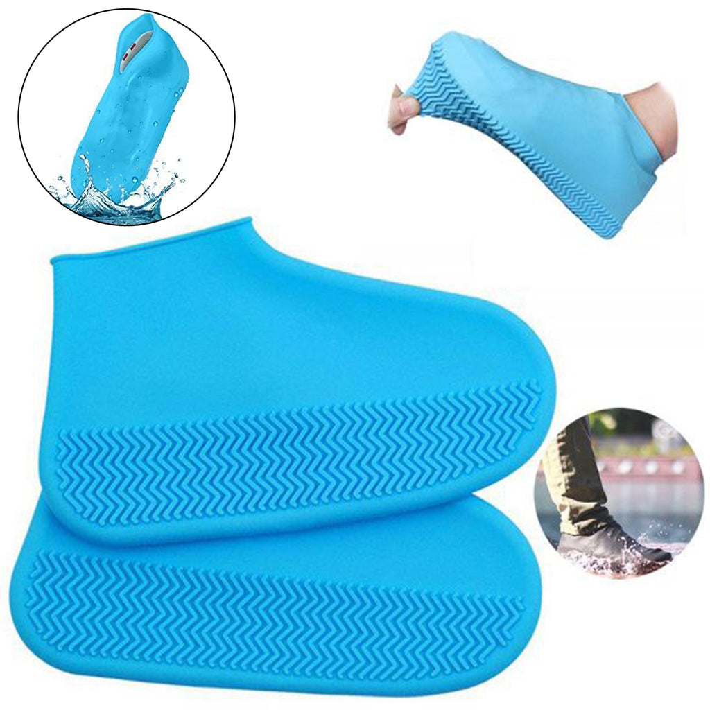 Reusable Silicone Shoe Cover Waterproof Non Slip Foldable Design