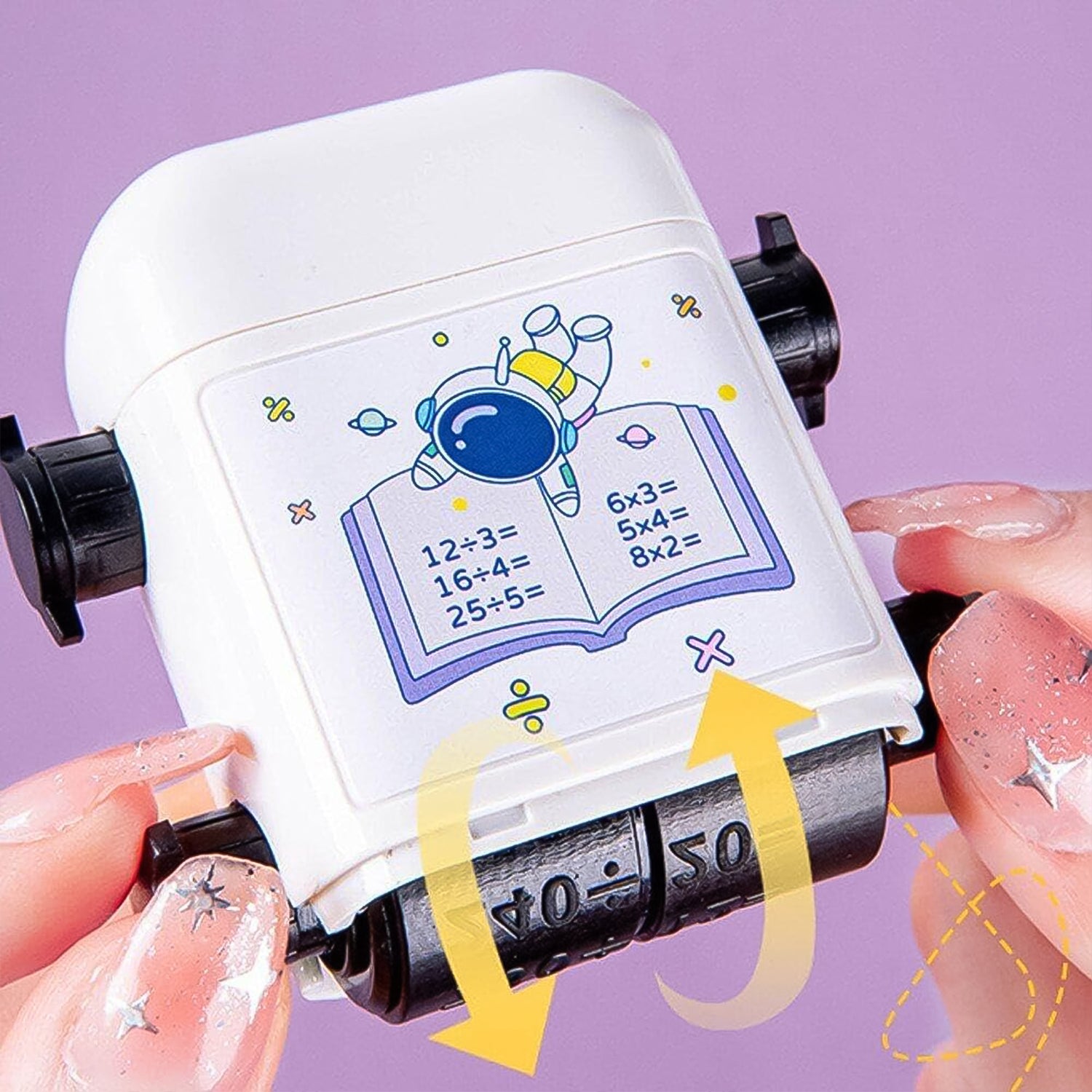 Educational Math Problem Stamp for Kids, Automatic Rolling Practice Tool