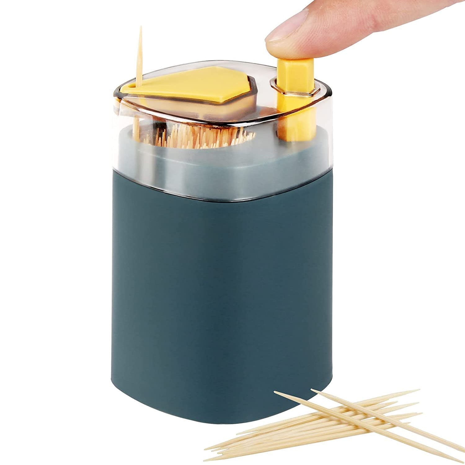 Compact Toothpick Holder – Pop-Up Automatic Dispenser Container