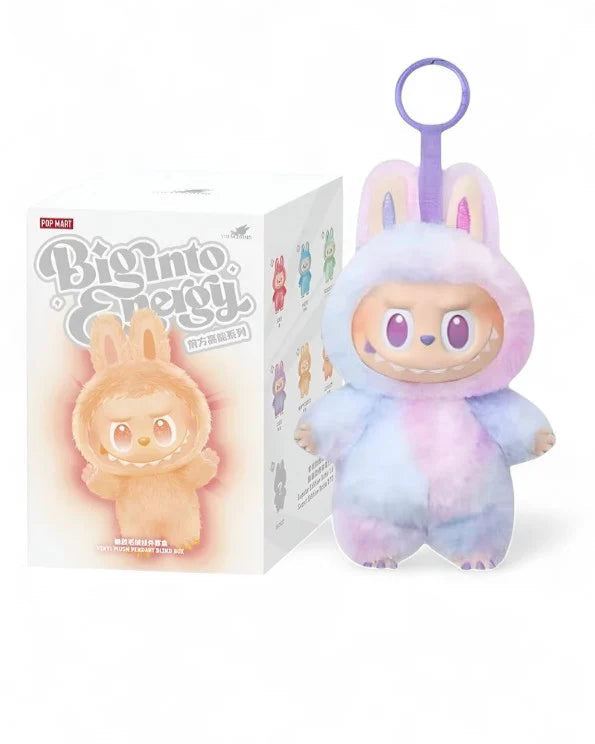 Authentic Labubu Big Into Energy Series Luck (Purple) Vinyl Plush Keychain