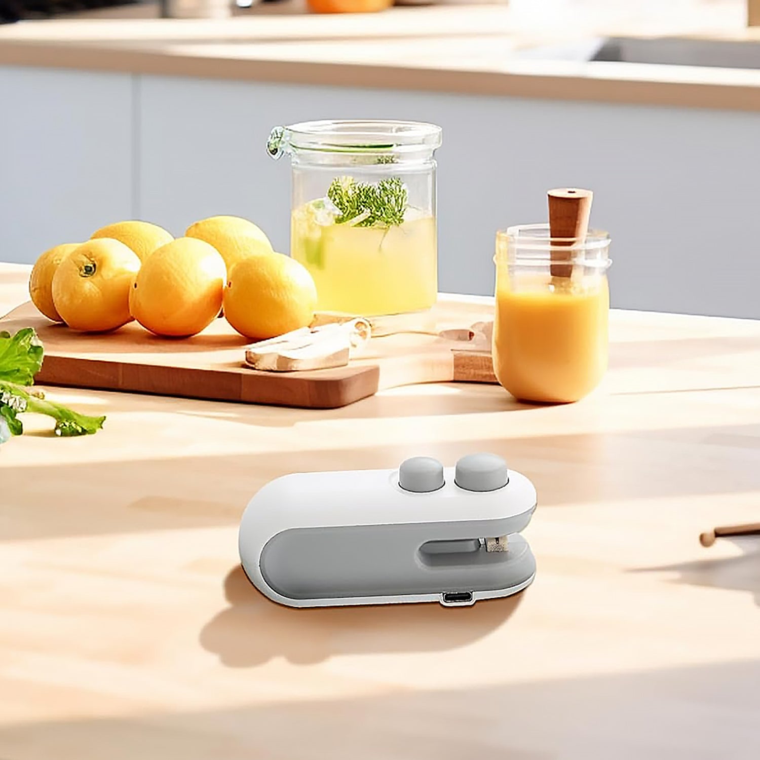 Mini Bag Sealer, 2 in 1 Heat Sealer and Cutter for Kitchen Uses
