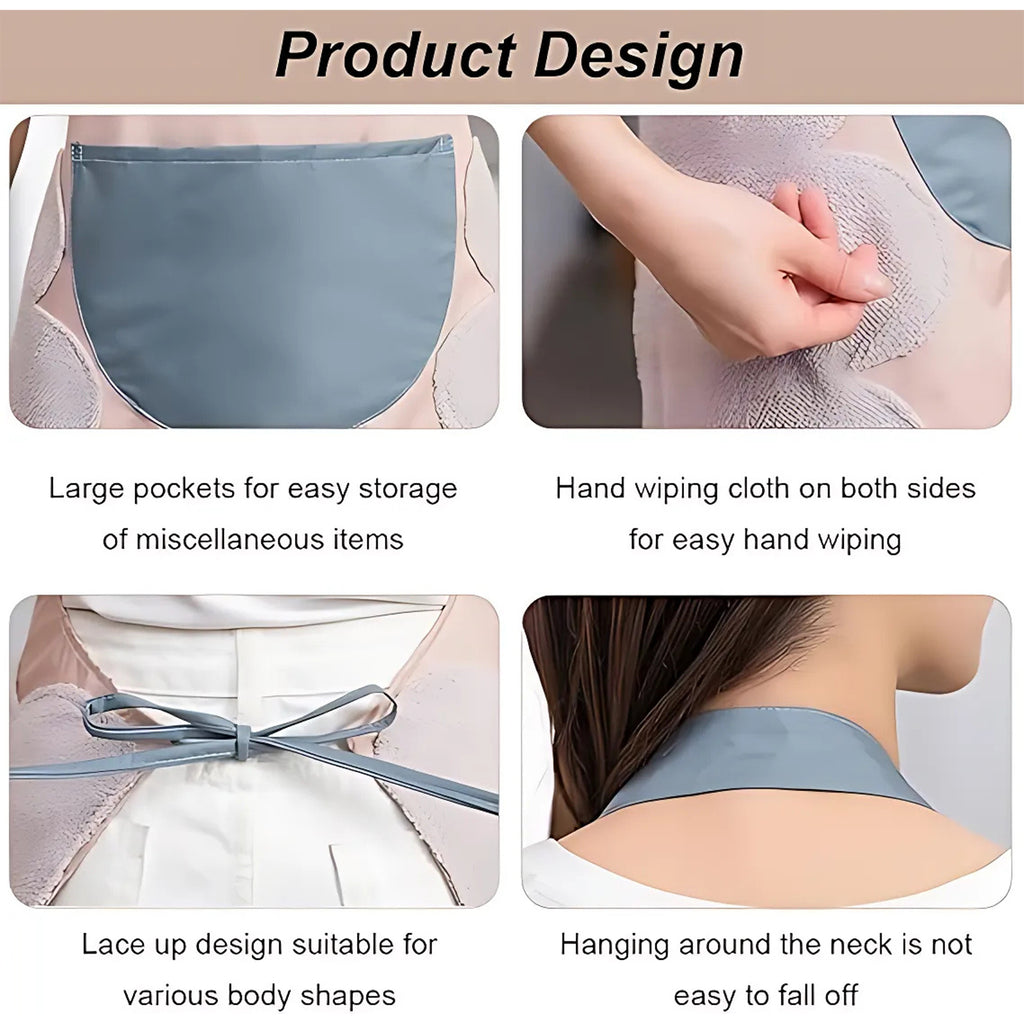Cartoon Apron for Cooking, Cute Animal Design Kitchen Apron