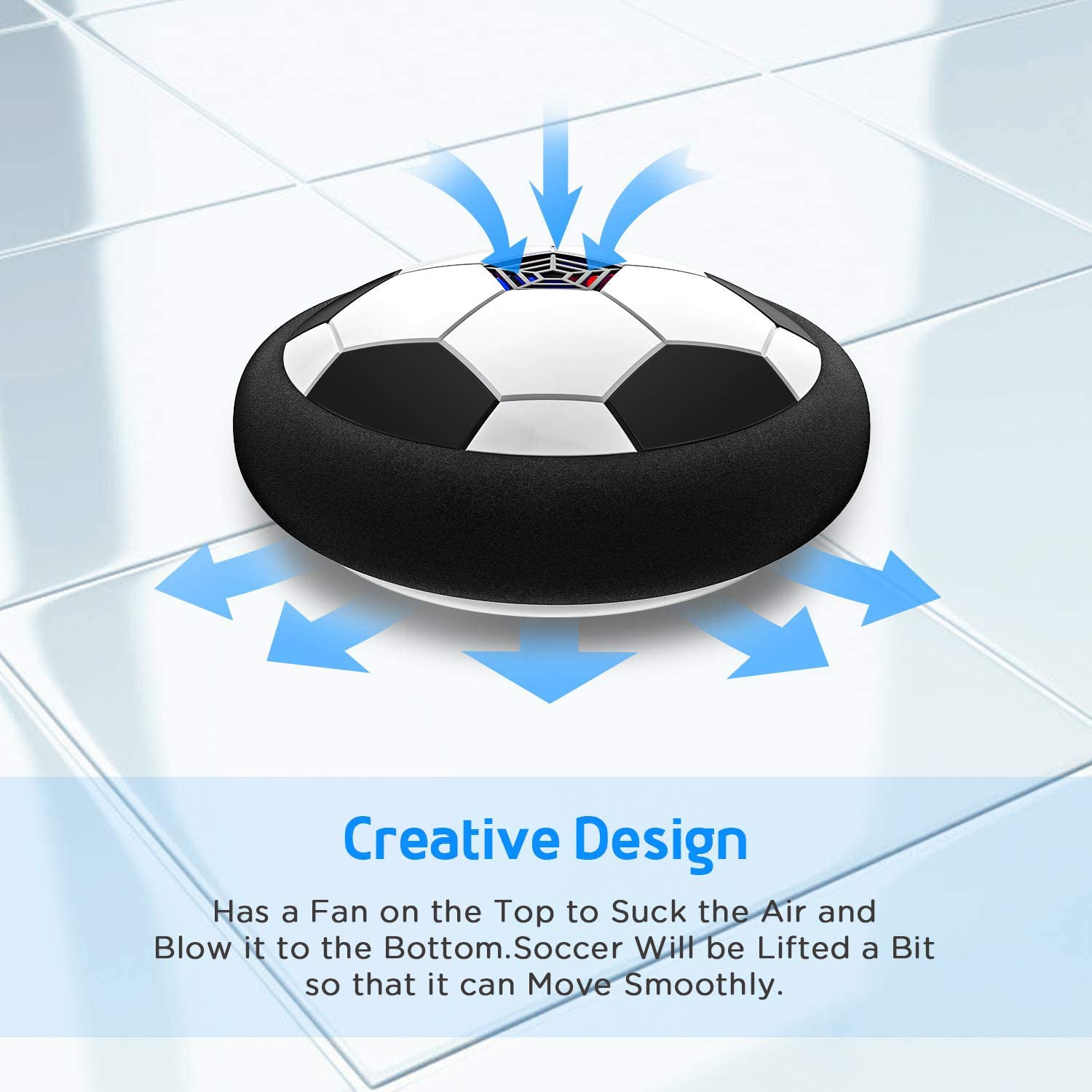 Amazing Hover LED Ball, Rechargeable Fun Indoor Toy for Kids & Children