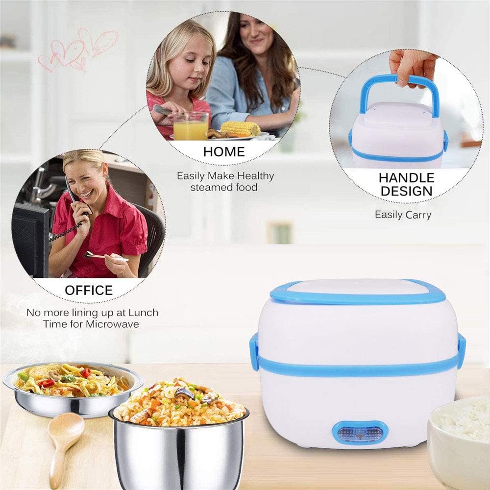 Portable Electric Lunch Box – 220V Stainless Steel Food Warmer