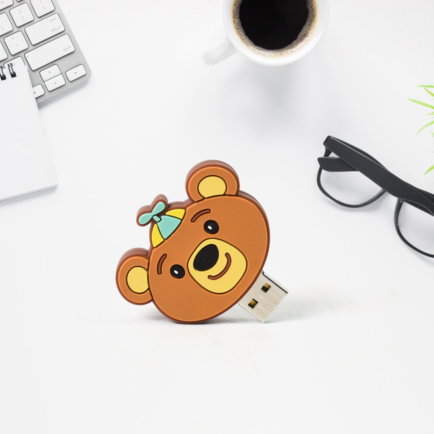 Portable 15GB Cartoon-Shaped USB Pen Drive, Silicone Flash Disk with Baby Rhymes