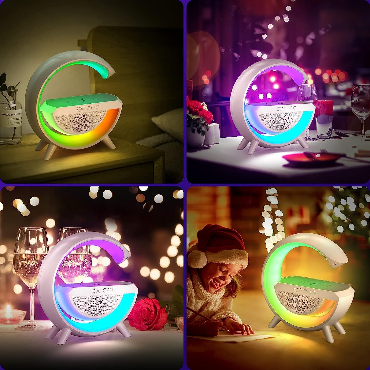 3-in-1 LED Lamp – Bluetooth Speaker & Wireless Charger