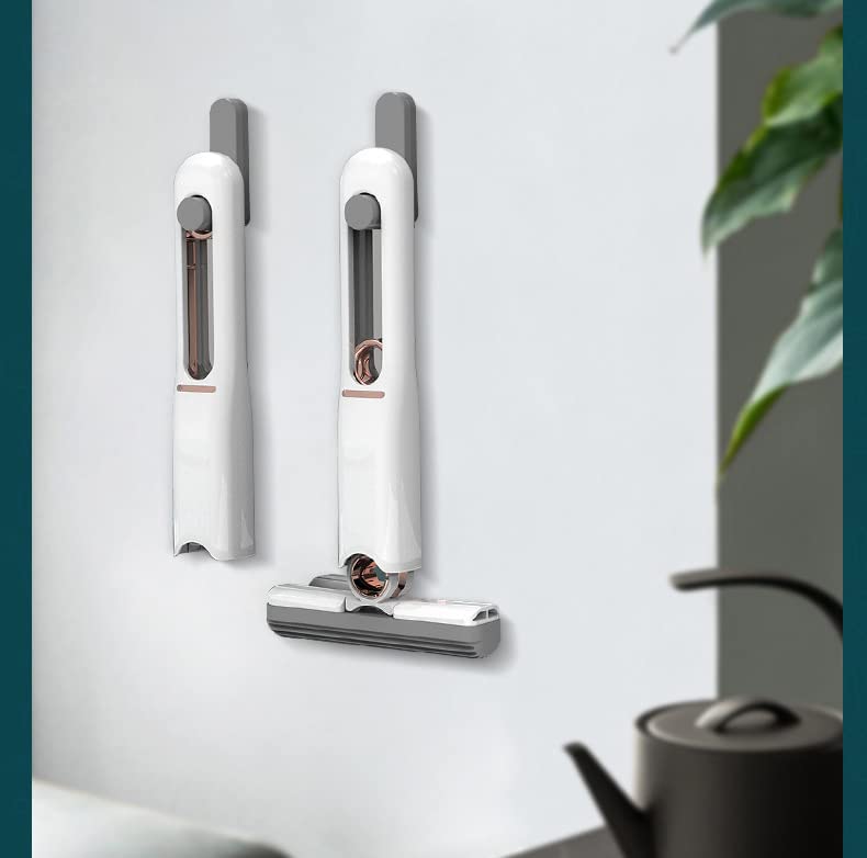 Portable Mini Self-Squeeze Mop – Instant Clean, Super Absorbent, Wash-Free Sponge (1 Extra Cotton Head)