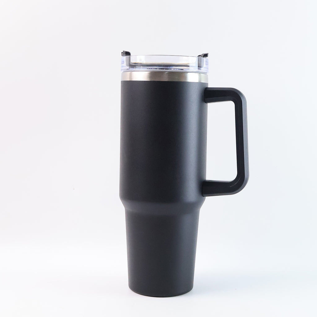 1200 ML Stainless Steel Travel Mug with Straw and Handle