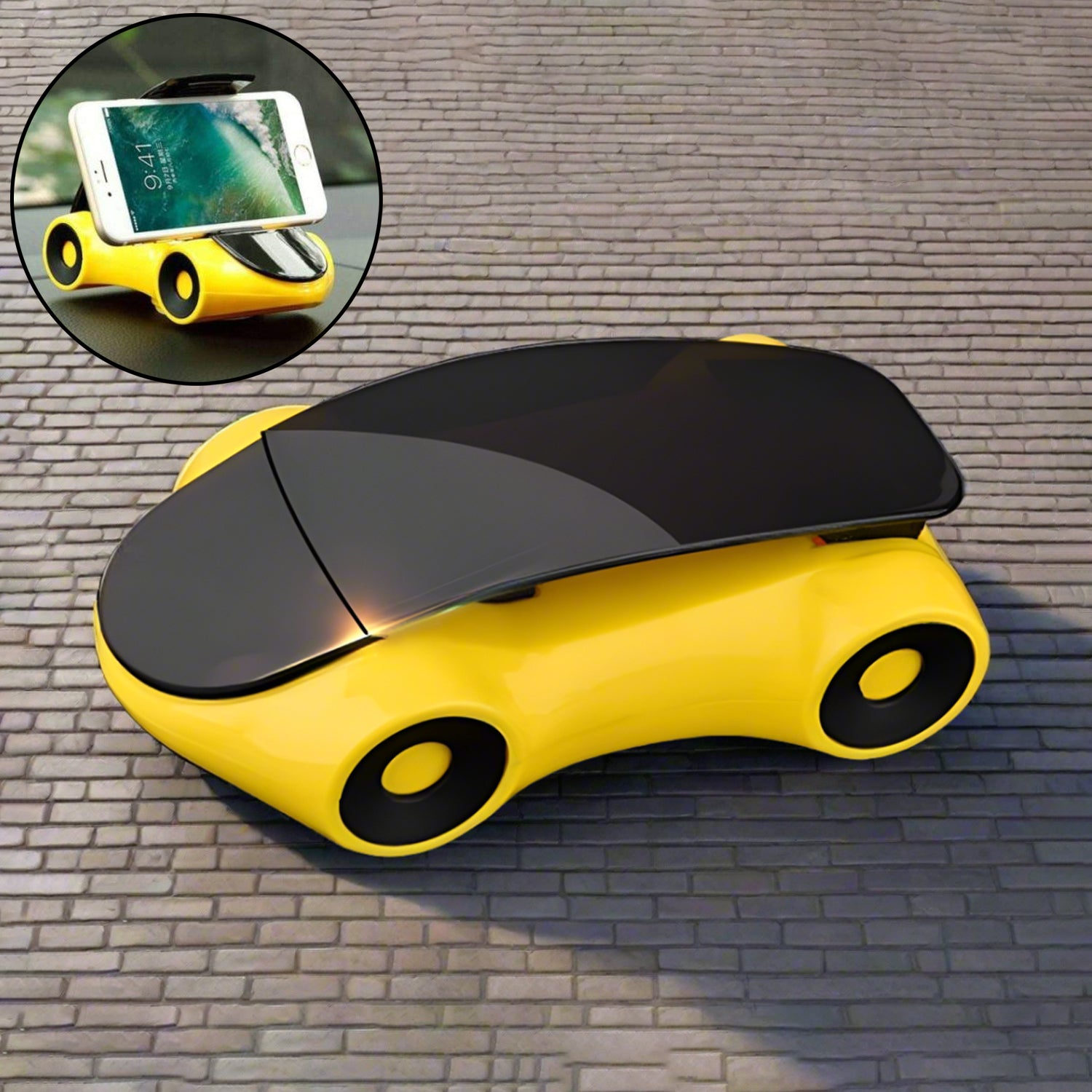 Car-Shaped Phone Holder, Sports Car Style Mobile Stand for Desk or Dashboard