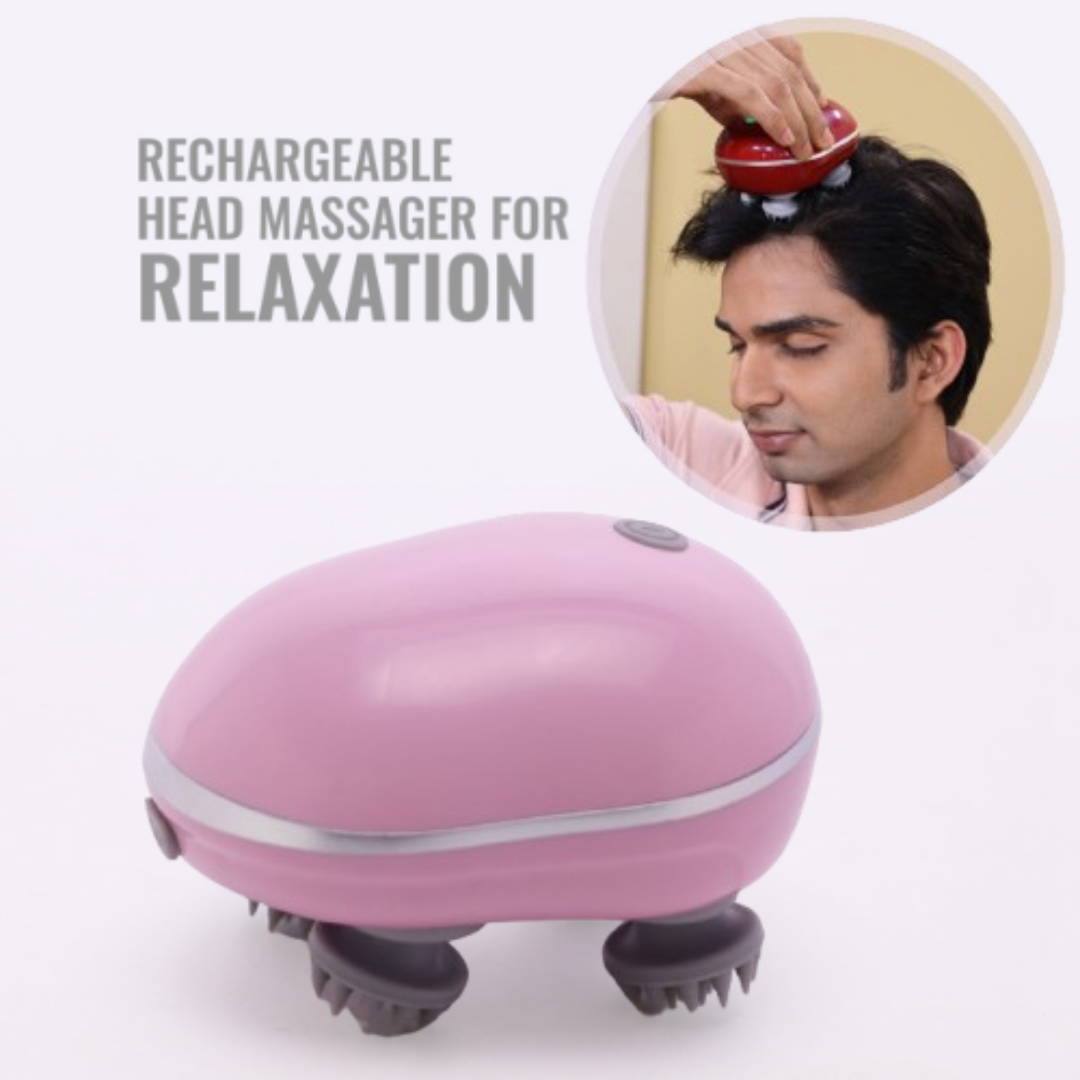 Smart Electric Scalp Massager – Rechargeable Head Massage Tool