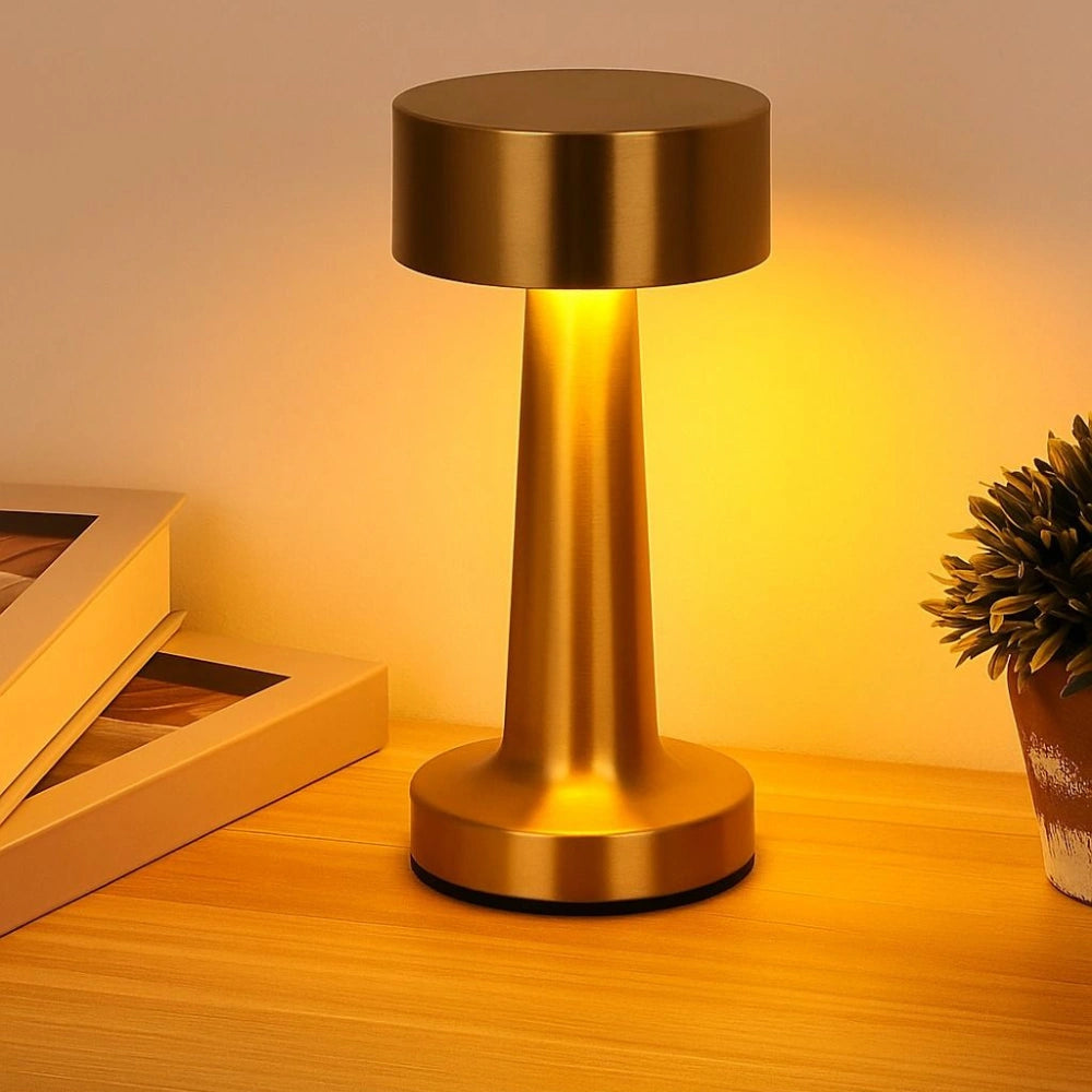 Modern Touch LED Desk Lamp – Cordless, 3 Color Light, Dimmable & Eye-Friendly