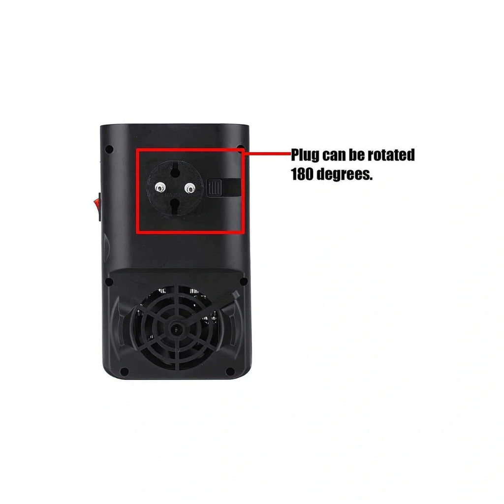 CozyFlame - Mini Electric Fireplace Heater — 1000W Portable LED Flame Lamp for Instant Winter Warmth