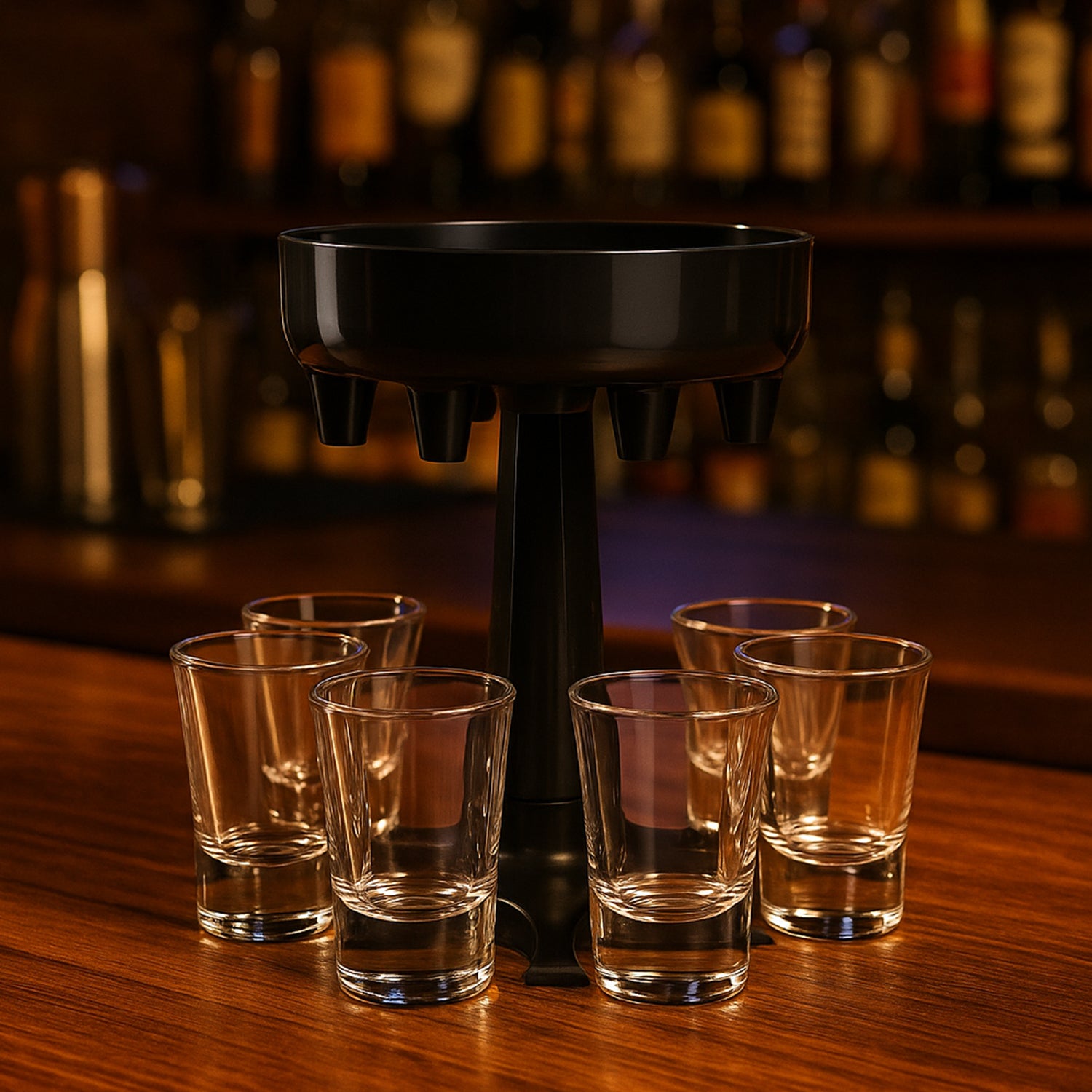6‑Port Drink Dispenser Stand for Parties