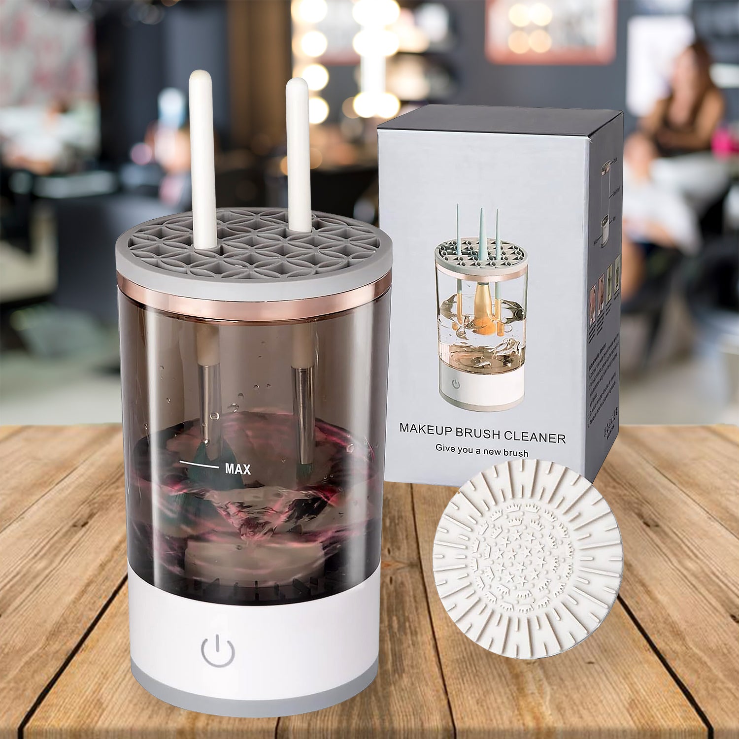 Automatic Makeup Brush Cleaner – Fast Electric Washer & Organizer Tool