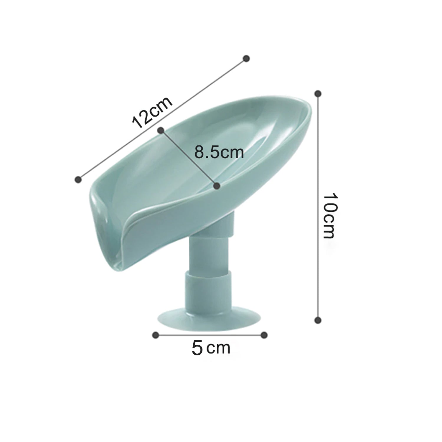 Self-Draining Soap Holder, Leaf Shape Soap Tray for Bathroom Sink or Shower
