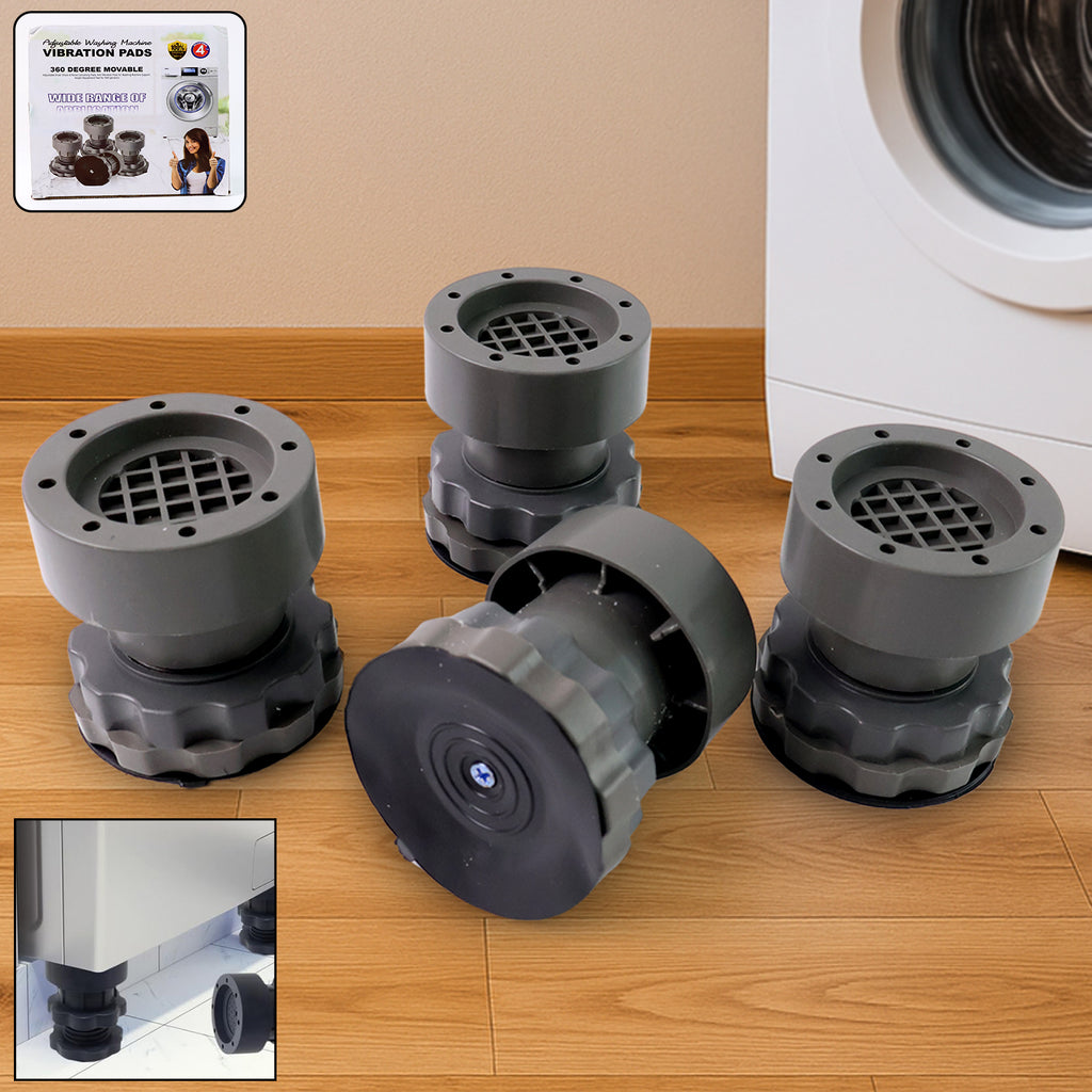 Anti-Vibration Pads for Washing Machine & Fridge, Adjustable Base Stabilizers