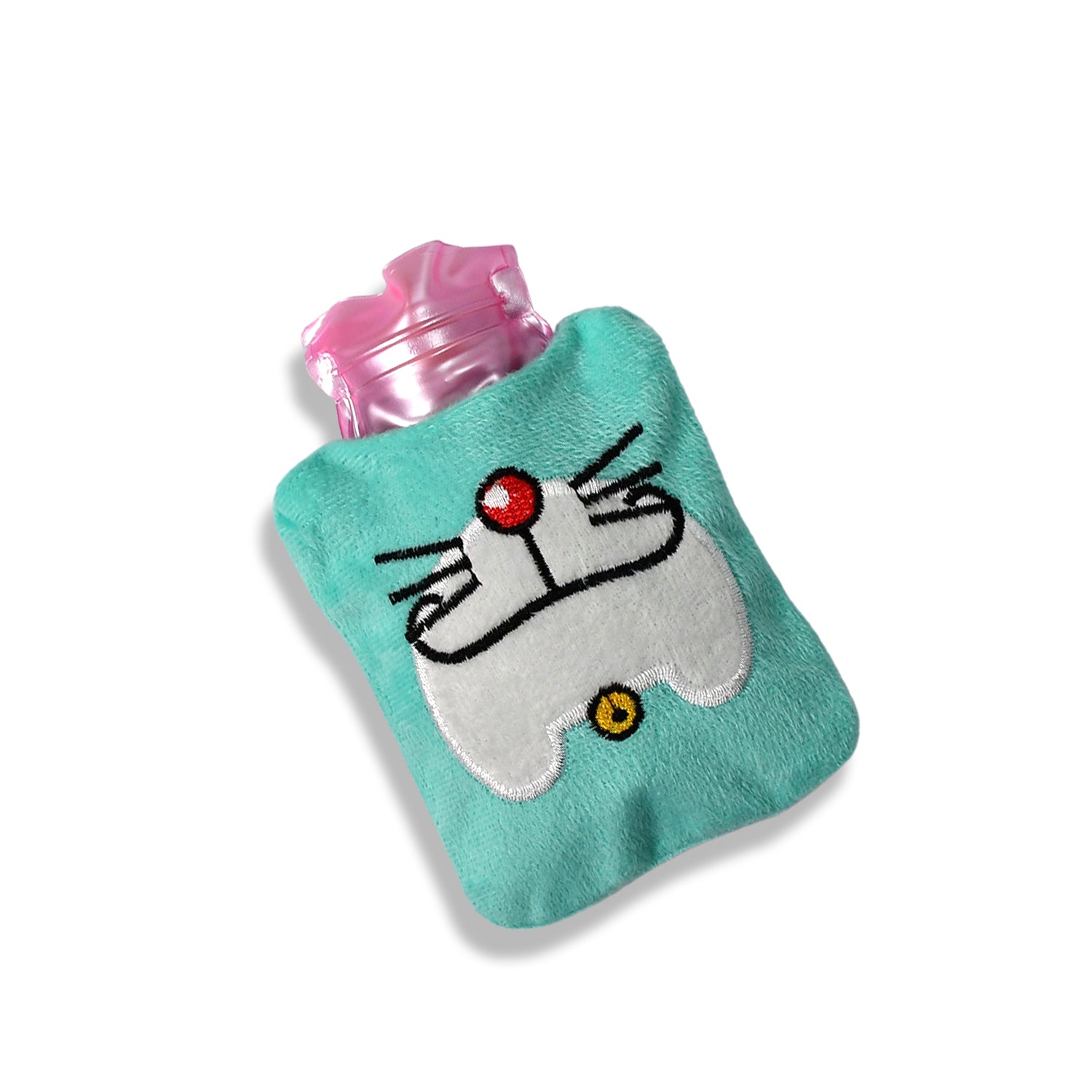 Doremon Cartoon Hot Water Bag, Small Size with Soft Cover for Pain Relief & Warmth