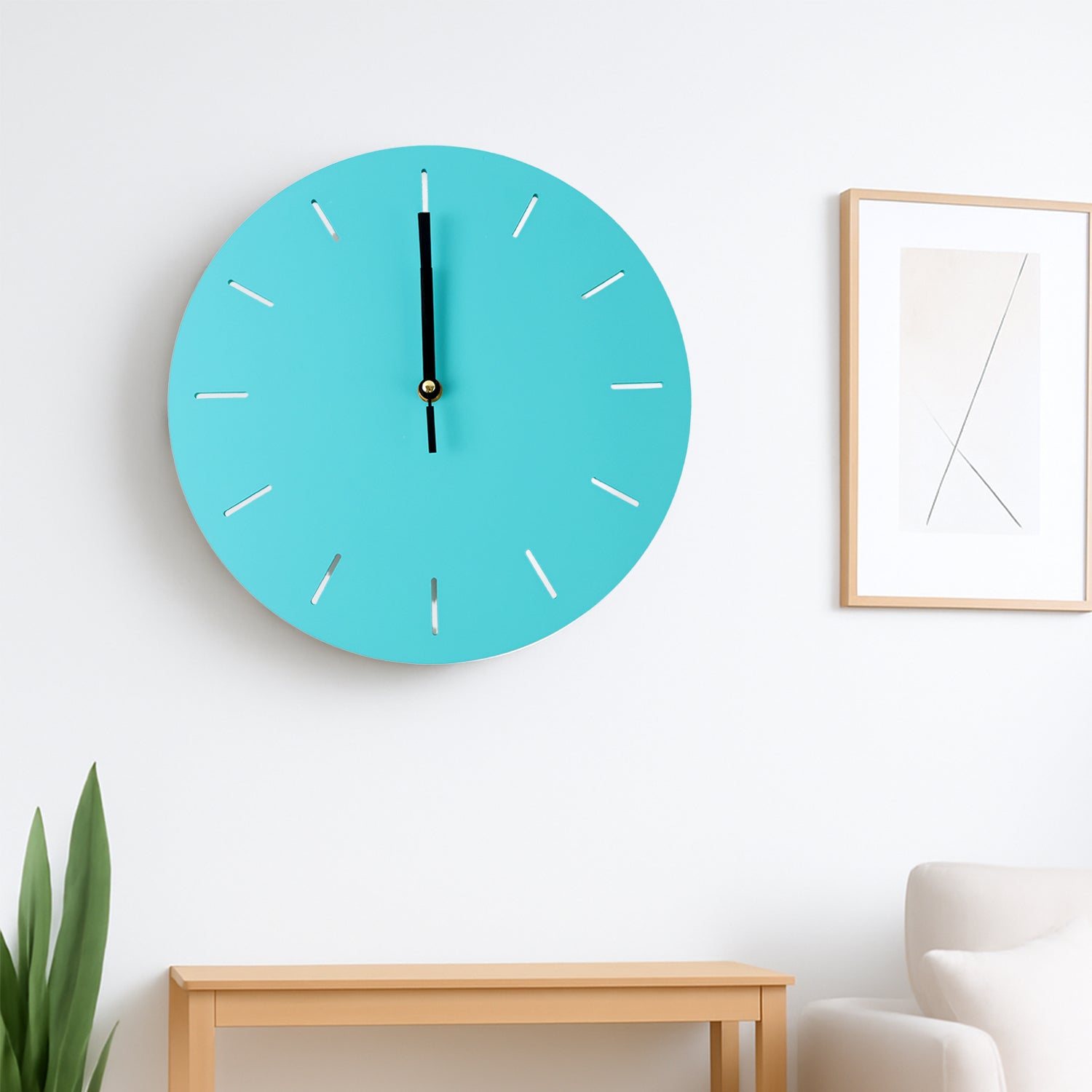 Contemporary Minimal Wall Clock – Sleek Silent Modern Home Decor