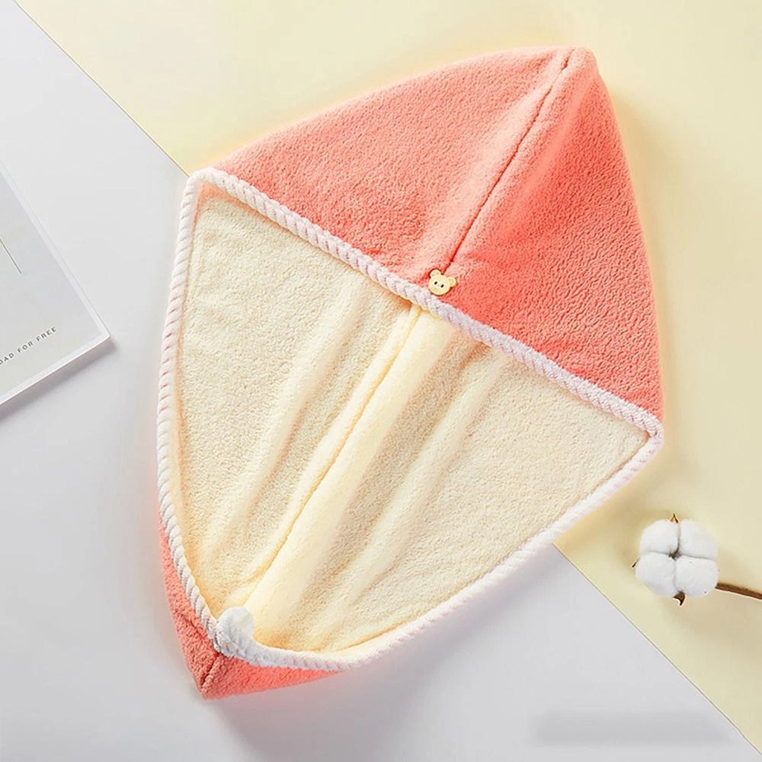 Hair Drying Towel Wrap, Magic Hair Cap for Women & Quick-Dry Bath Towel (1 Pc)