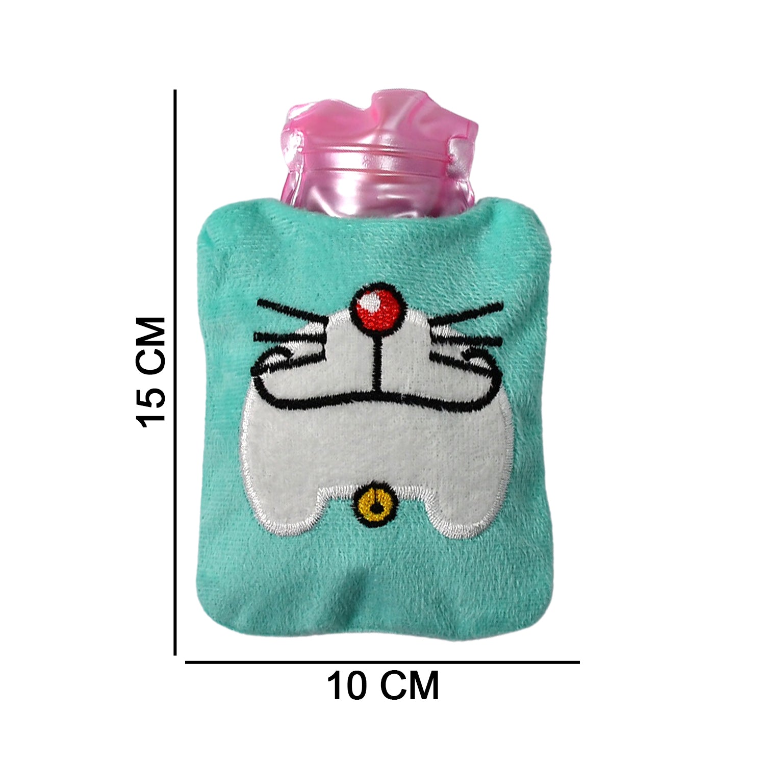 Doremon Cartoon Hot Water Bag, Small Size with Soft Cover for Pain Relief & Warmth