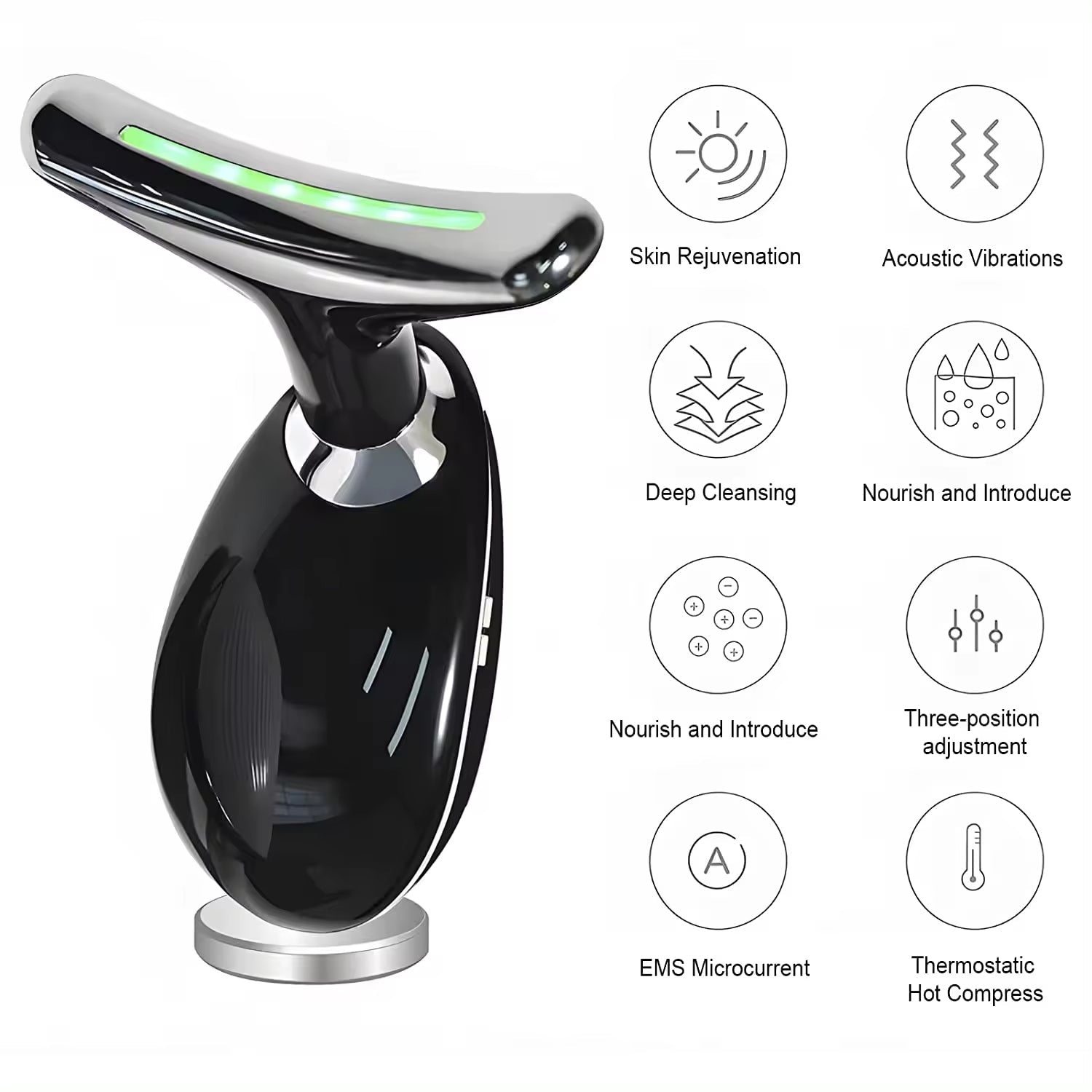 Neck & Face Massager – Jawline Enhancer, Wrinkle Remover & Skin Tightening Device