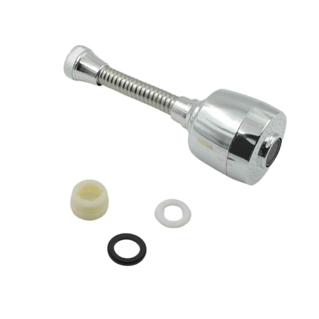 360° Rotating Faucet Sprayer 6-Inch Splash-Proof Water-Saving Aerator for Kitchen & Bathroom