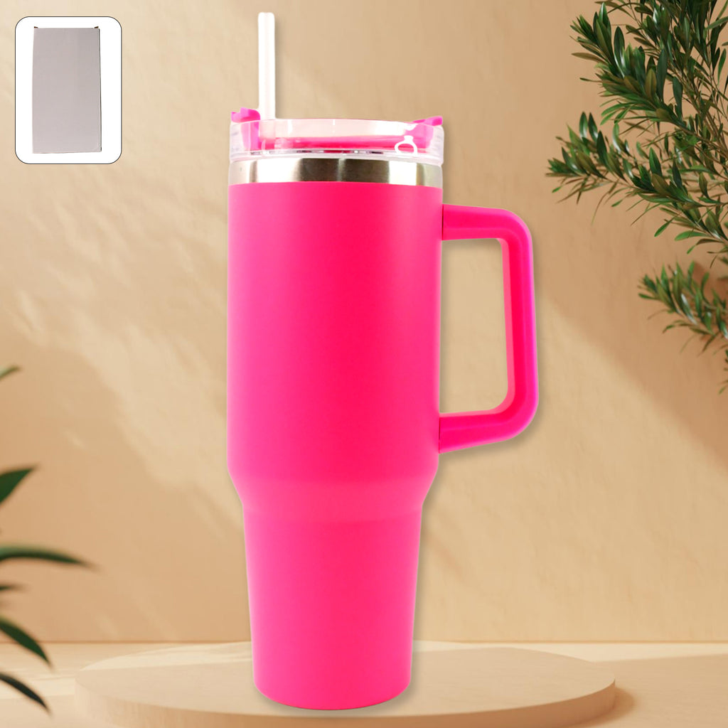 1200ML Pink Extra Large Insulated Stainless Steel Travel Mug