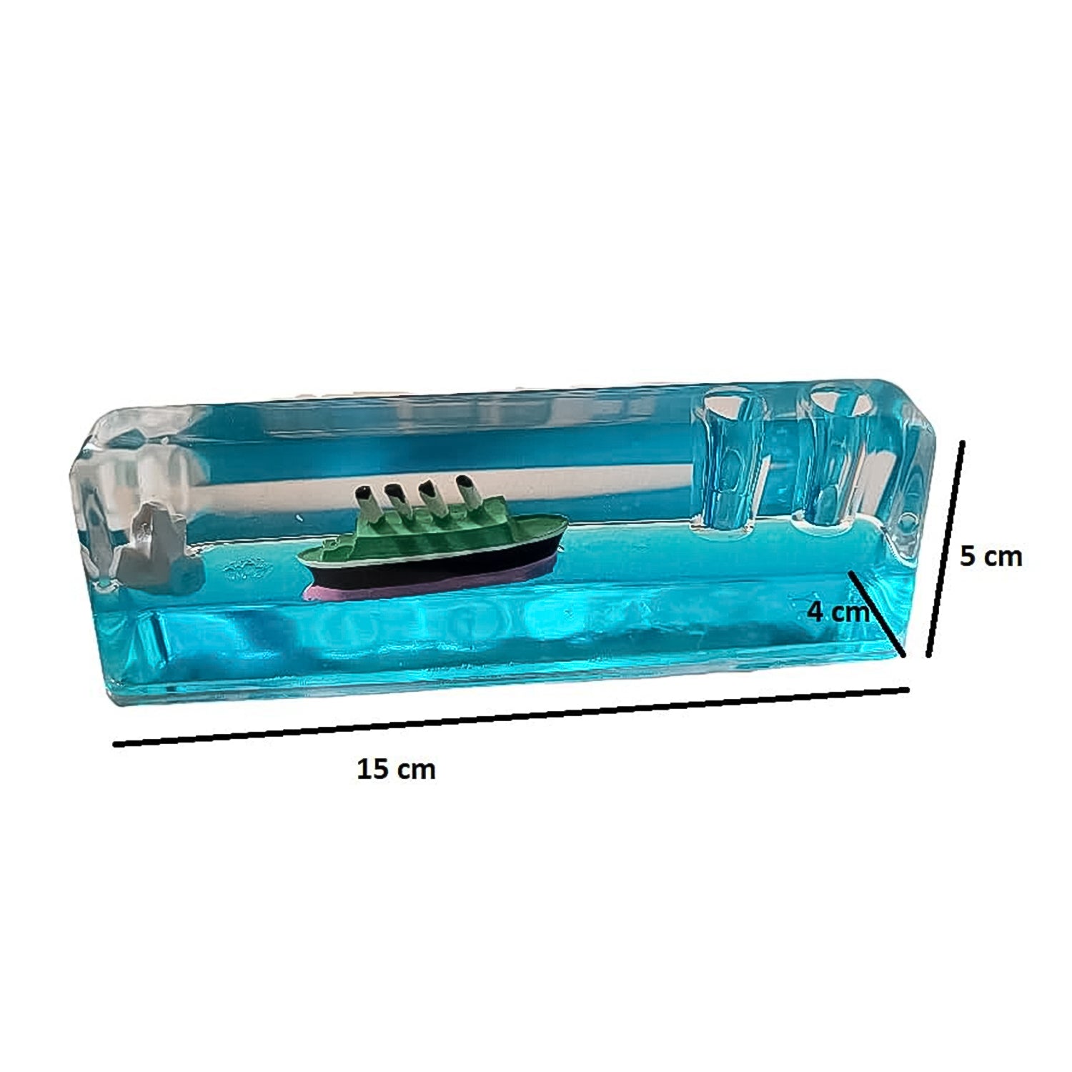 Car Interior Dashboard Decoration Floating Water Cruiser Ship